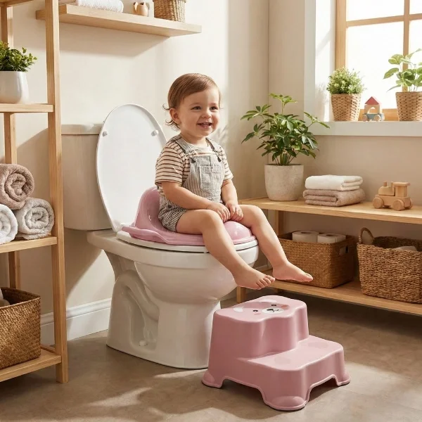 Pembe Kulplu Çocuk Klozet Adaptörü Fiyatı, Yorumları ve Özellikleri