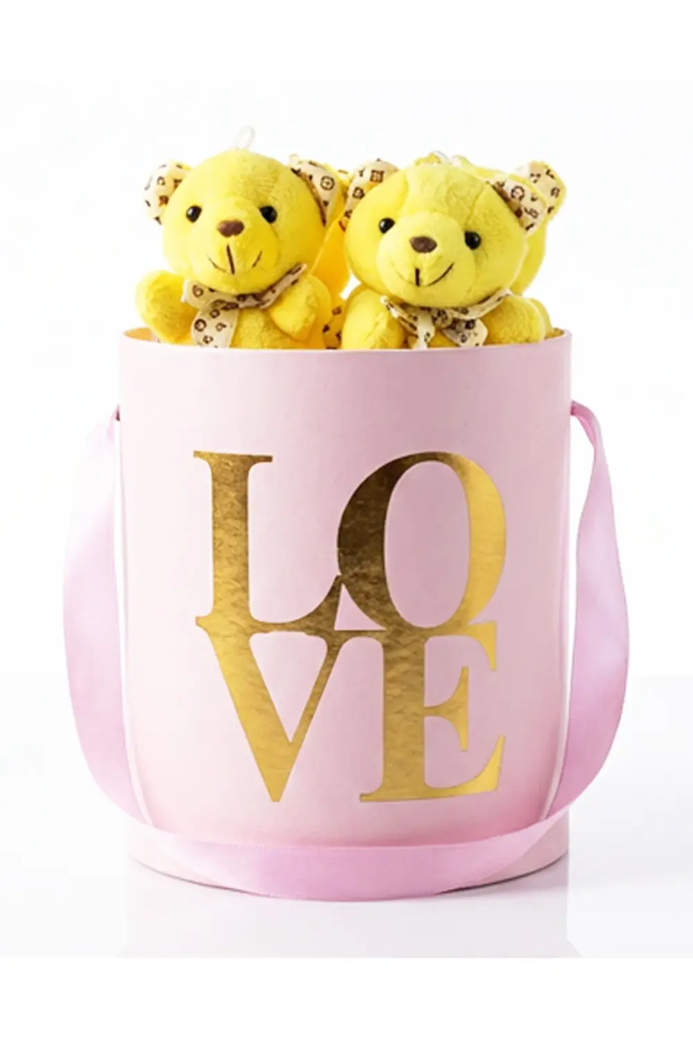 Pembe Kutuda Minik Ayıcıklar - Sevgililer Günü Hediyesi - Sevgili