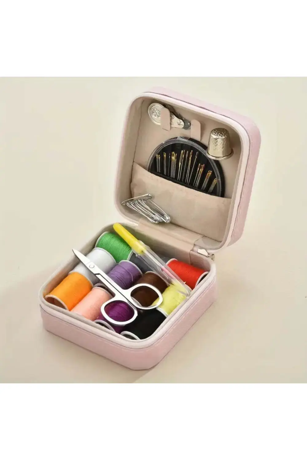 Tuhafiyecimiz Pembe Kutulu Dikiş Makinesi Kiti, Dikiş Aksesuarları Ve Malzemele Tuhafiyecimiz Pembe Kutulu Dikiş Makinesi Kiti, Dikiş Aksesuarları Ve Malzemele