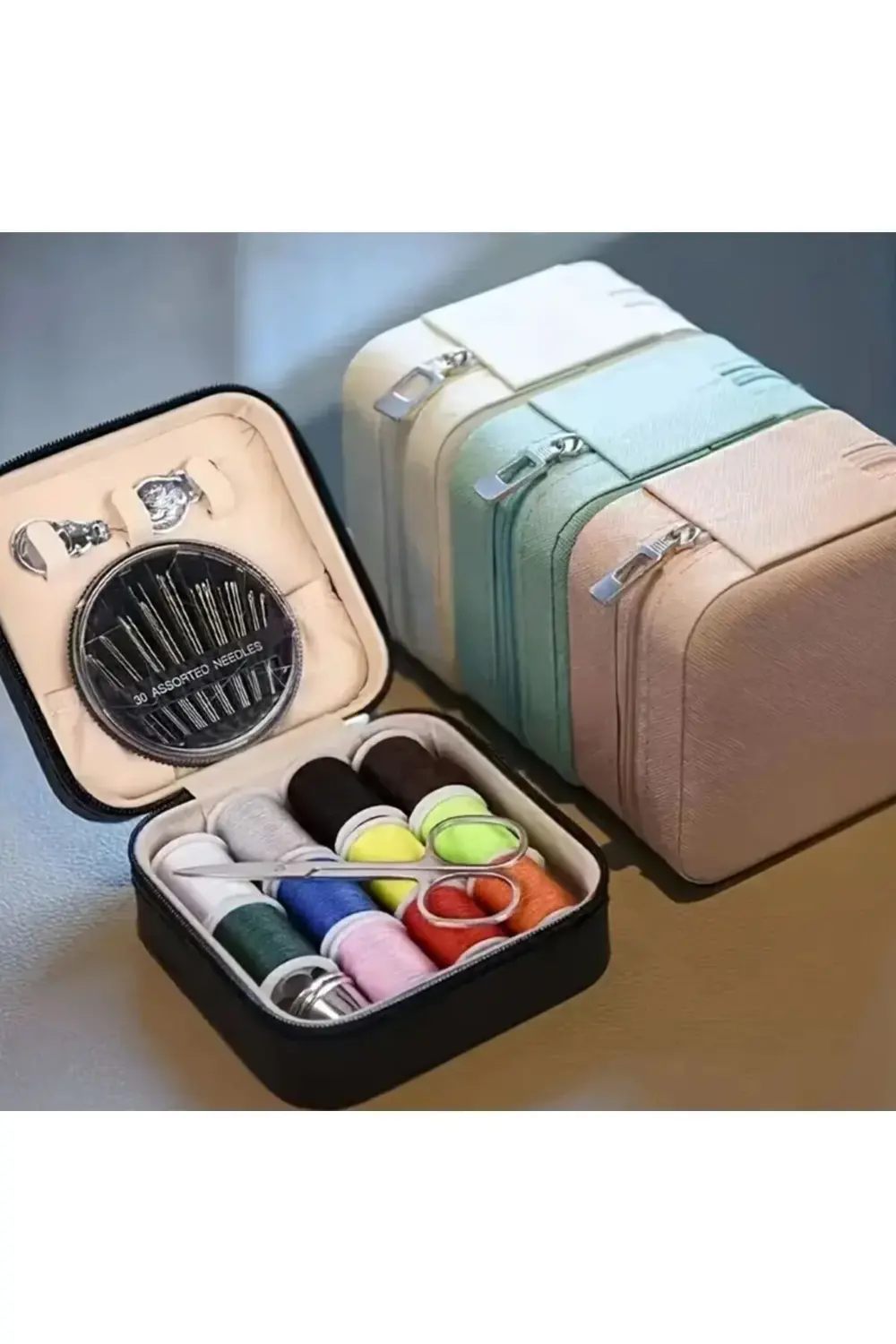 Tuhafiyecimiz Pembe Kutulu Dikiş Makinesi Kiti, Dikiş Aksesuarları Ve Malzemele Tuhafiyecimiz Pembe Kutulu Dikiş Makinesi Kiti, Dikiş Aksesuarları Ve Malzemele