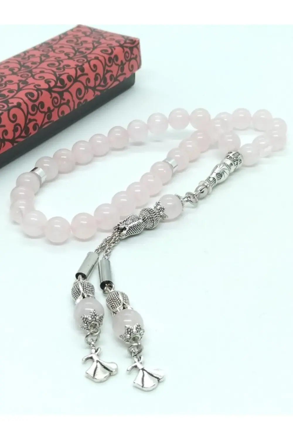 Pembe Kuvars Taşlı Tespih, Laleli, Semazenli...