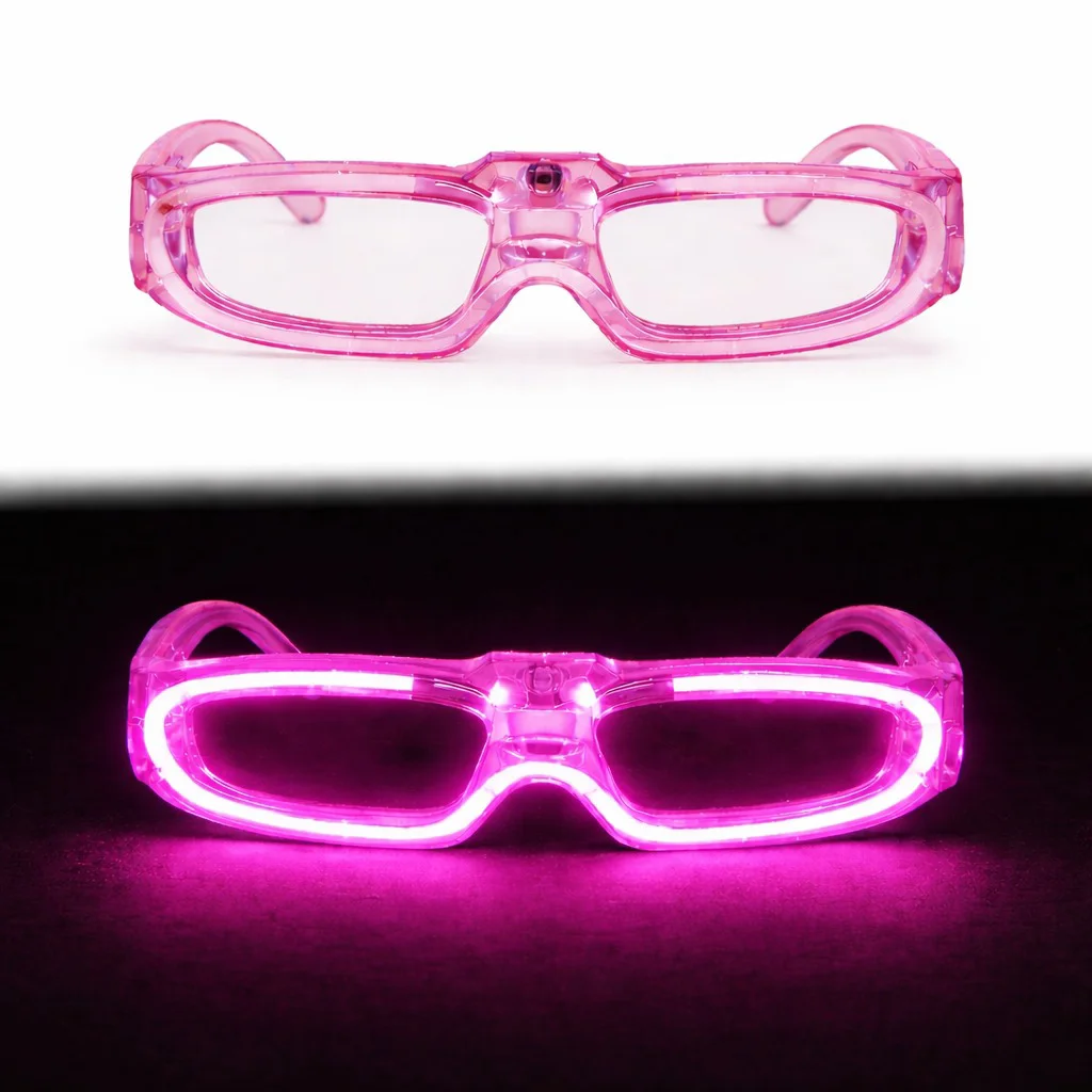 Pembe LED Işıklı Parti Gözlüğü 3 Modlu – Glow - Gece Eğlence Gözlüğü Pembe LED Işıklı Parti Gözlüğü 3 Modlu – Glow - Gece Eğlence Gözlüğü Fiyatı, Yorumları ve Özellikleri