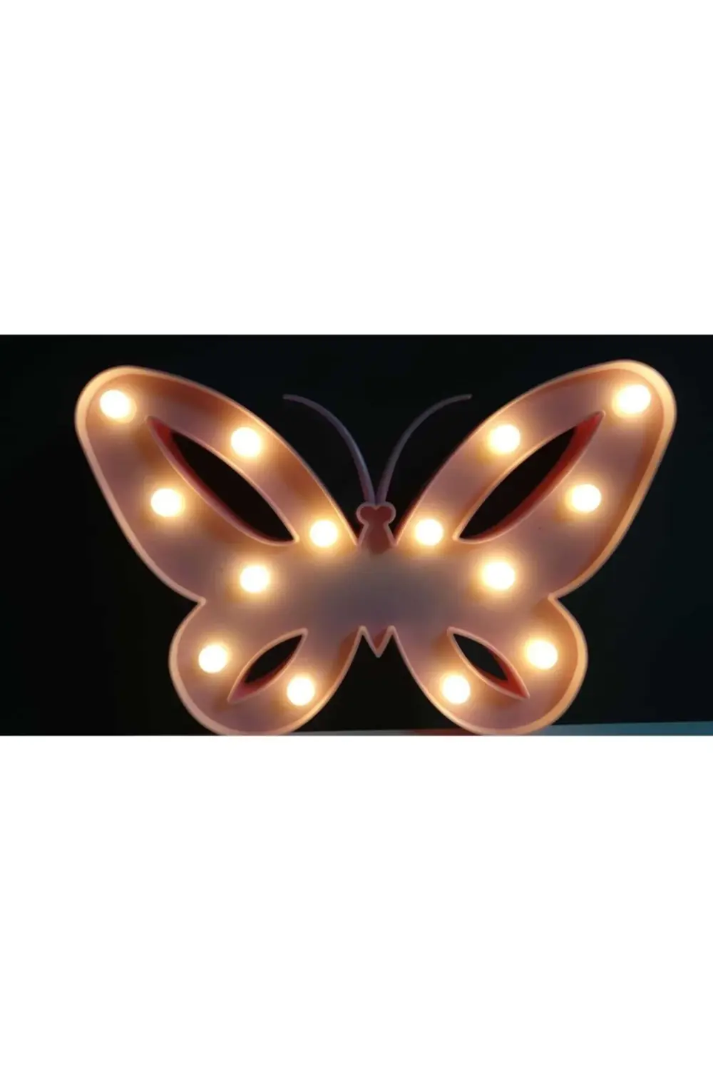 Pembe Ledli Kelebek Dekor