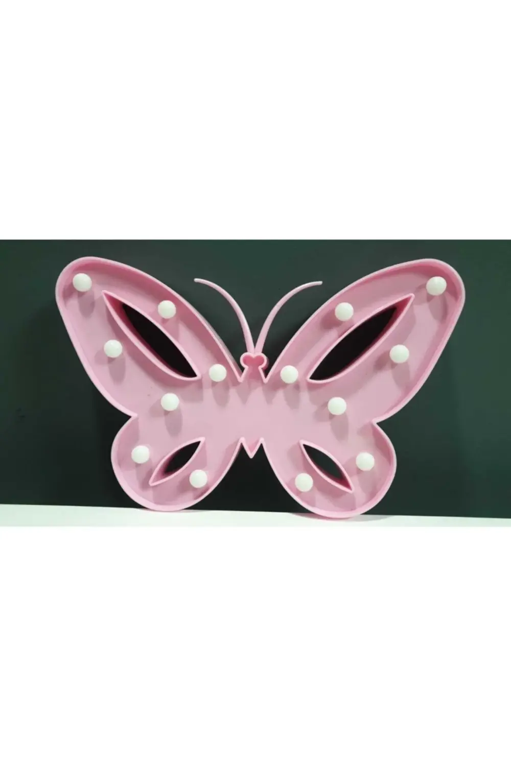 Pembe Ledli Kelebek Dekor