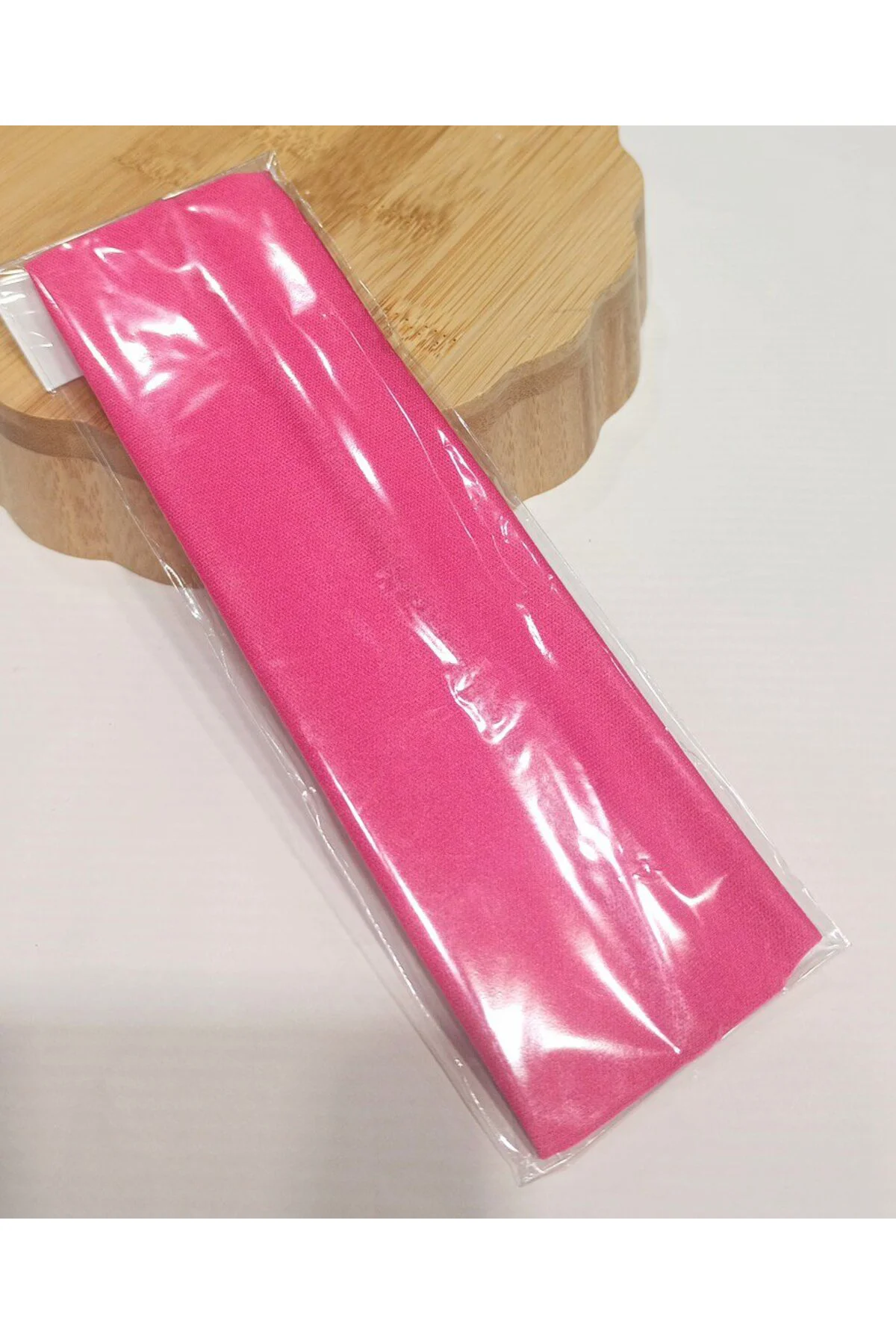 Pembe Lüks Sportif Elastik Saç Bandana