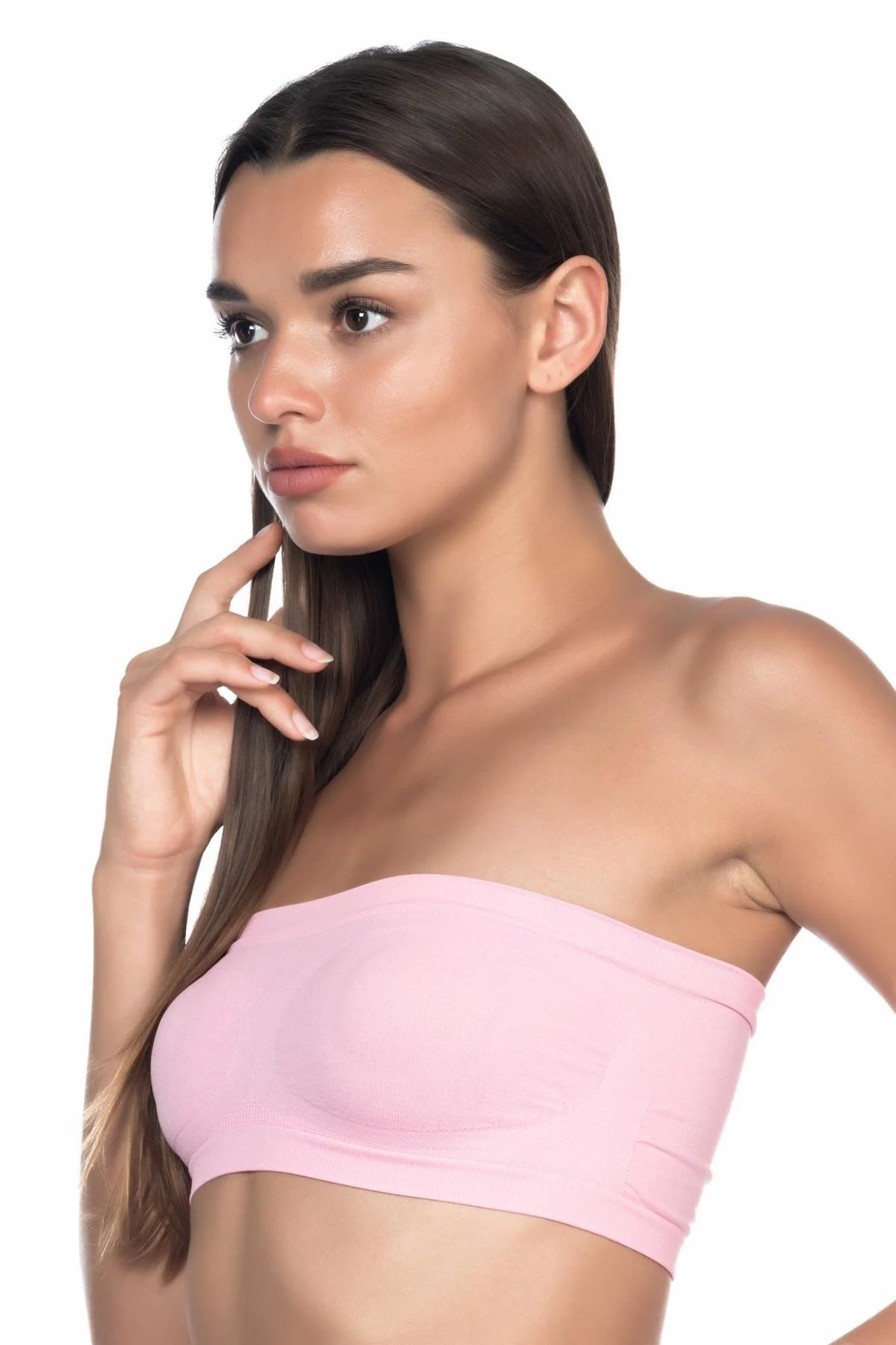 PEMBE MI 4002 Soft Straplez Büstiyer