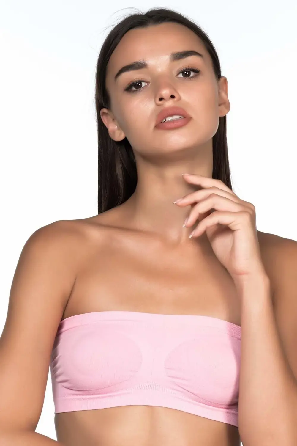 PEMBE MI 4002 Soft Straplez Büstiyer