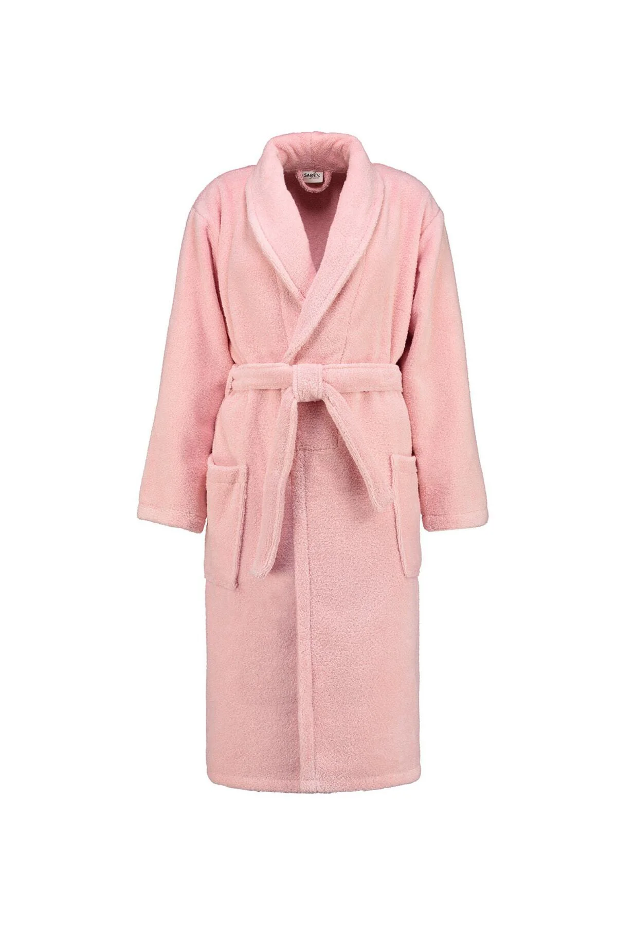 Pembe Mıcco Sal Yaka Bornoz Xl Beden