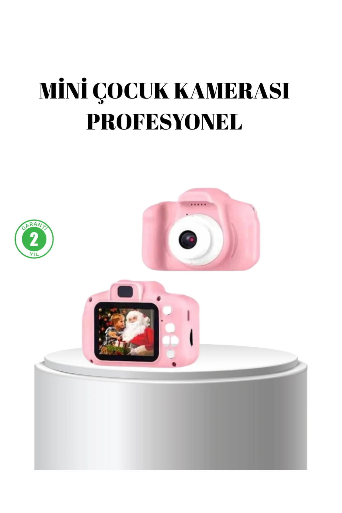 Pembe Mini 1080p HD Çocuk Kamera – 8MP, Video Kaydı,TF Kart Destekli