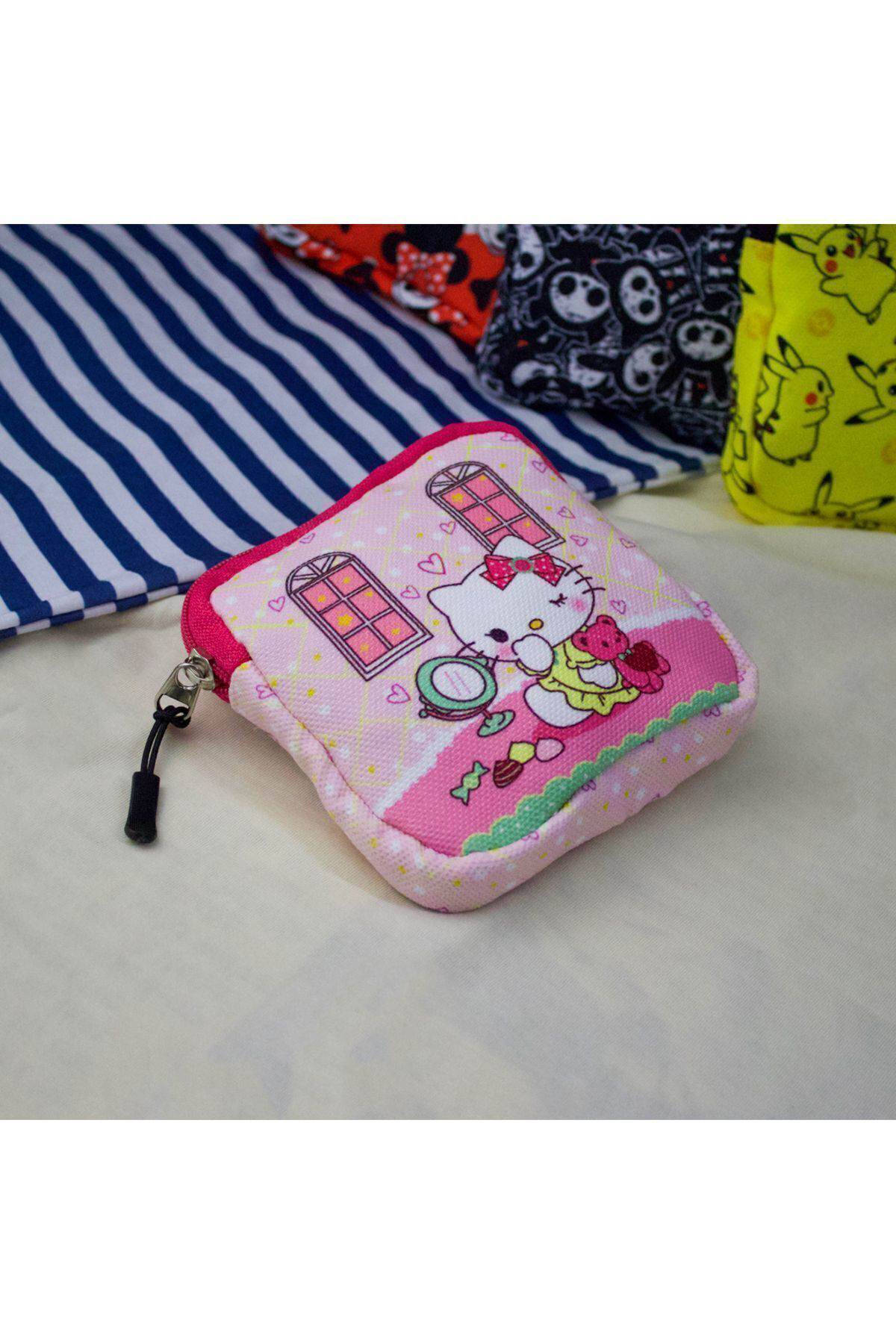 Pembe Mirror Hello Kitty - Teddy Friend Makyaj Çantası