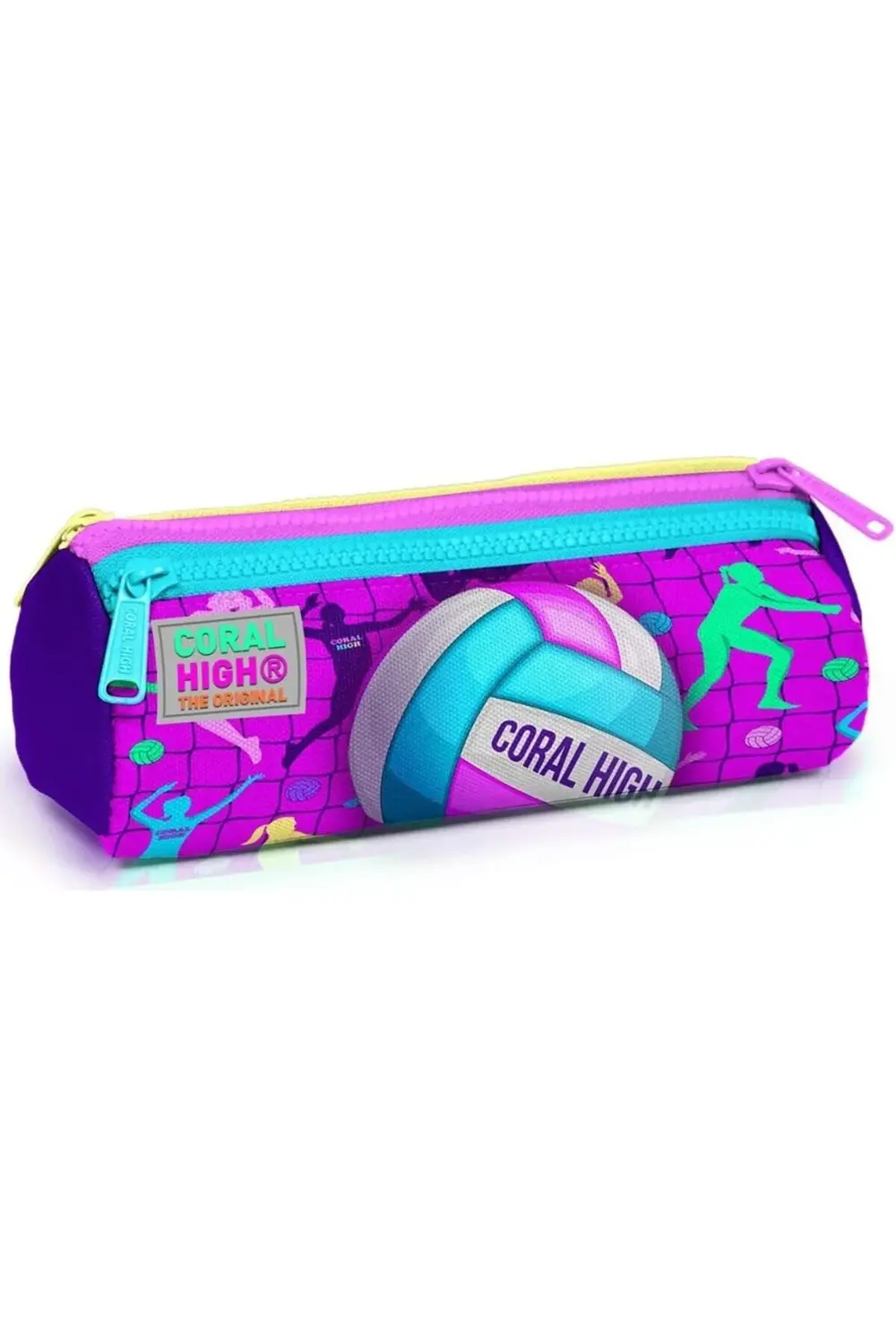 Pembe Mor Voleybol Üç Bölmeli Çantası - Kız Çocuk 1185222