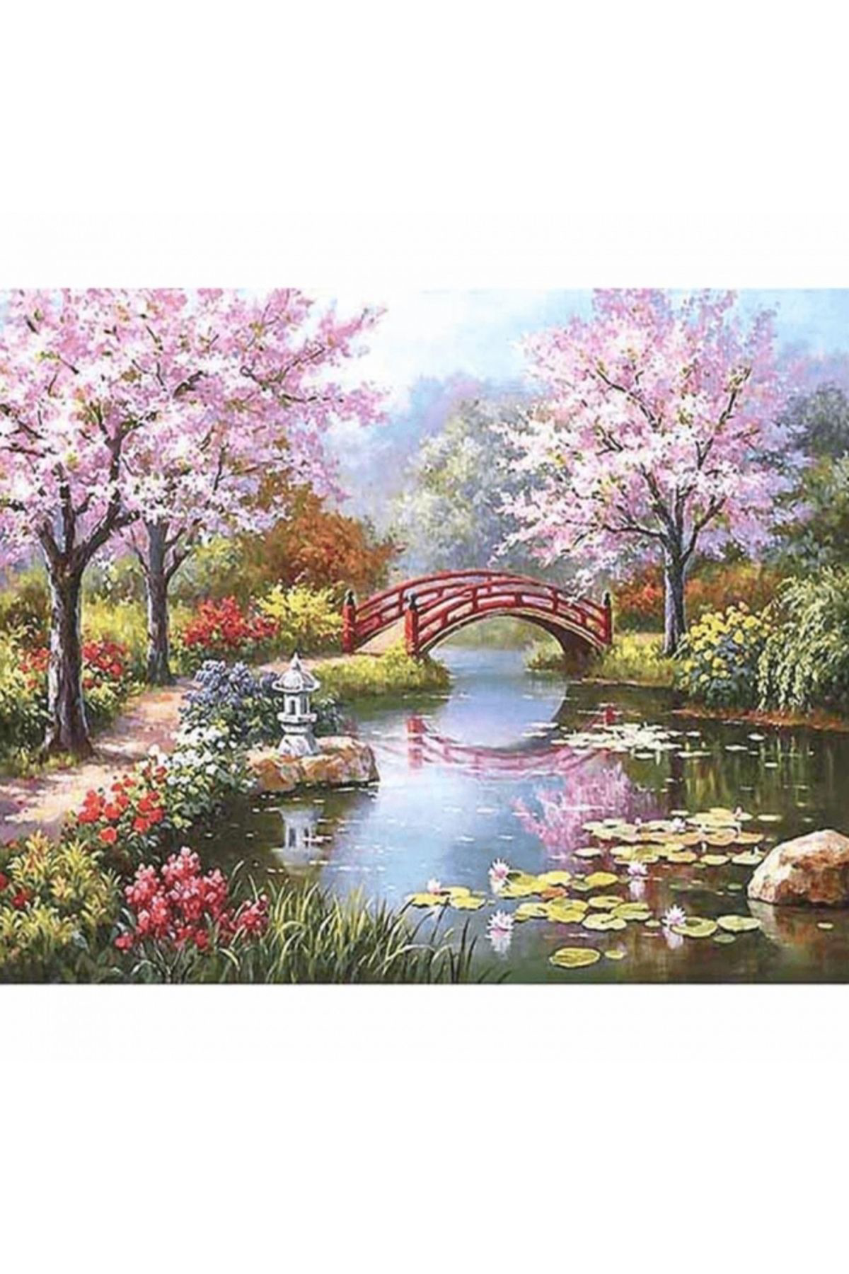 İ Am Art Pembe Orman Kasnakli Sayilarla Boyama Seti