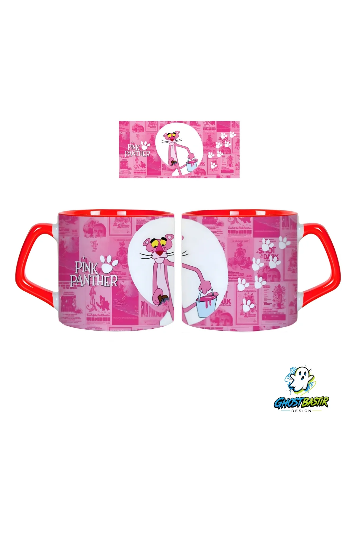 Pembe Panter Kupa Bardak | Tek Adet 0807