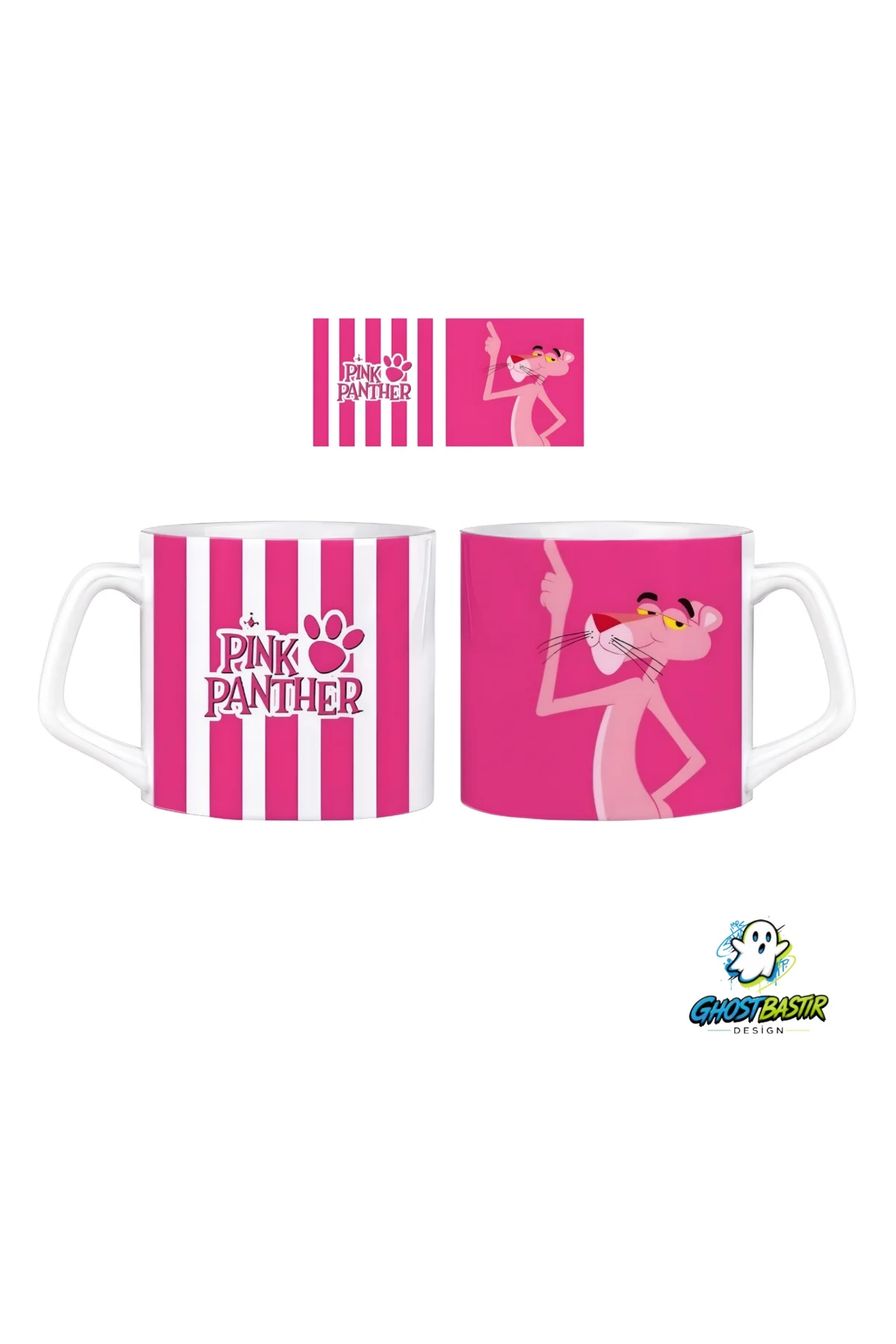 Pembe Panter Kupa Bardak | Tek Adet 0804