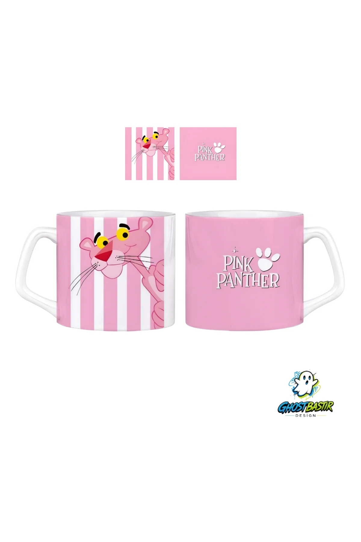 Pembe Panter Kupa Bardak | Tek Adet 0803