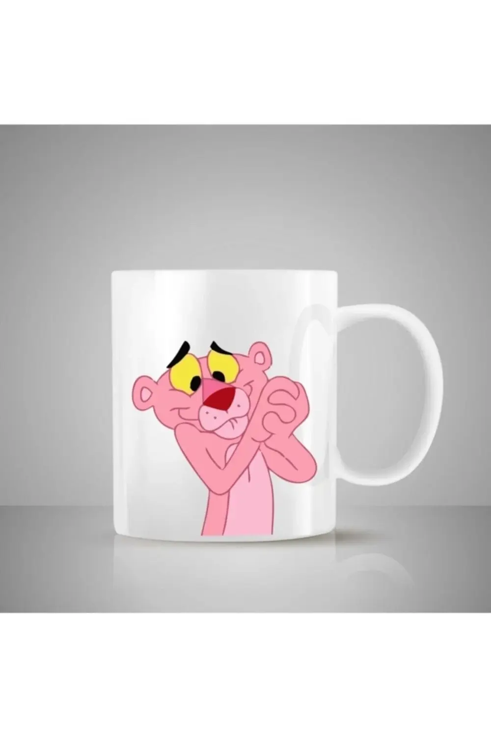 Pembe Panter Tasarımlı Kupa Hediyelik Eşya Hediyelik Kupa