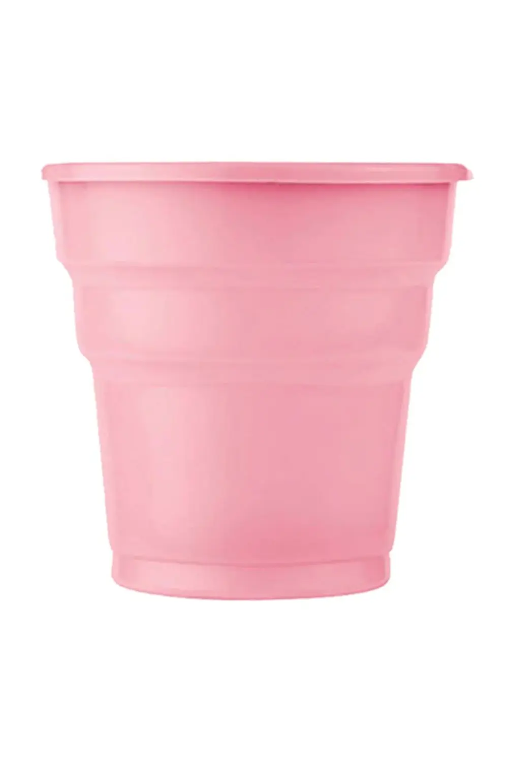 Pembe Plastik 16 Kişilik Tabak Bardak Çatal Set