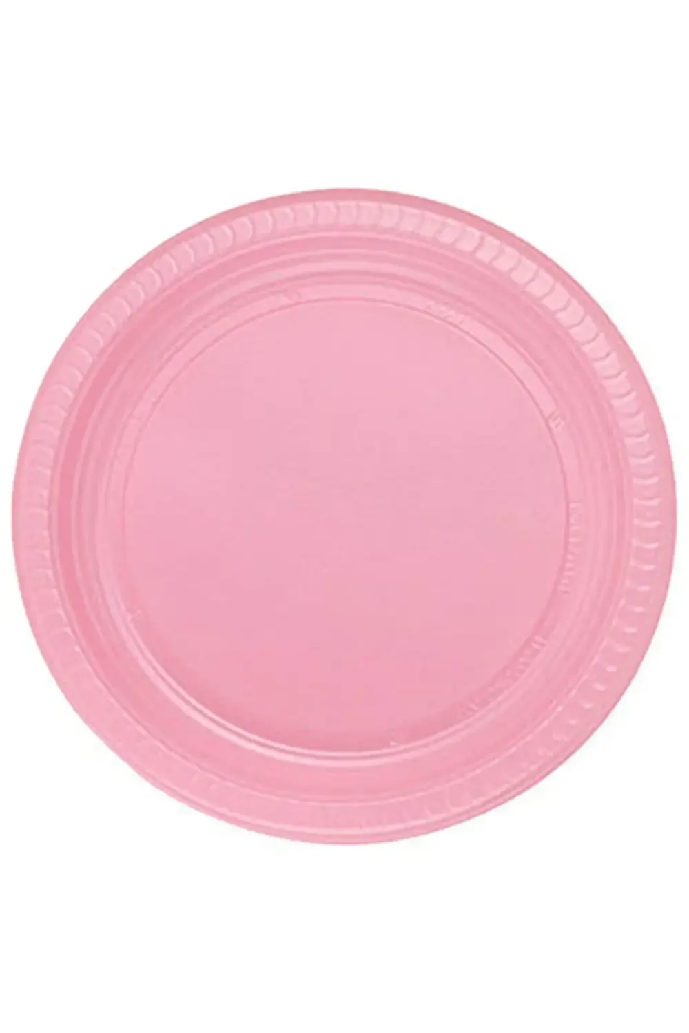 Pembe Plastik 16 Kişilik Tabak Bardak Çatal Set