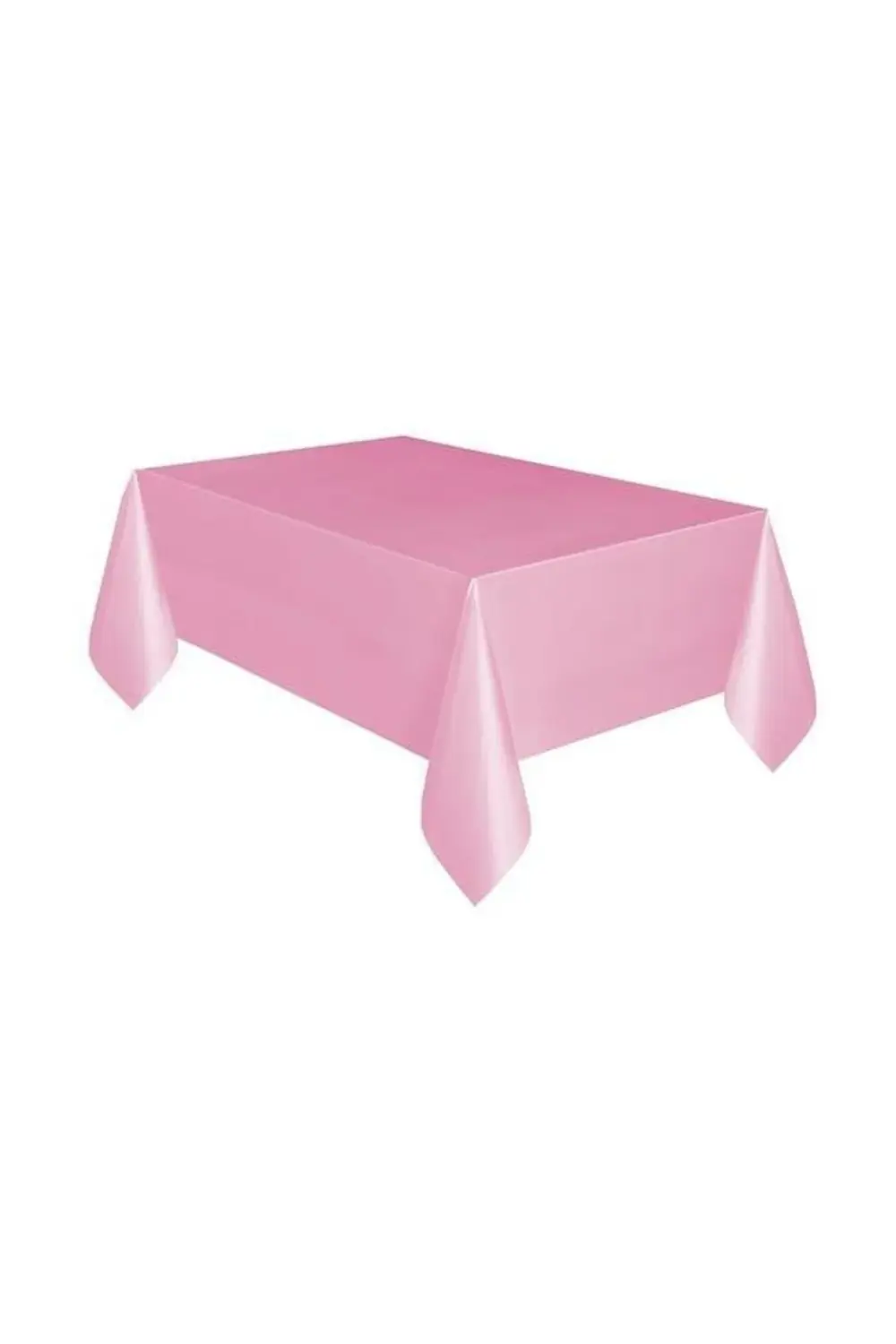 Pembe Plastik Masa Örtüsü 137x270 cm