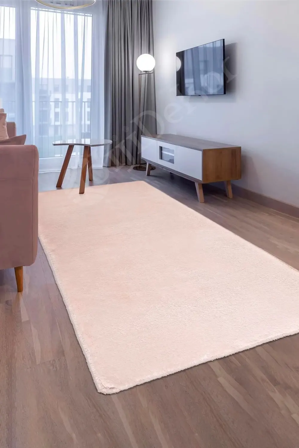 Pembe Post Dokuma Halı Peluş Yumuşacık Kaymaz Antibakteriyel Çocu Pembe Post Dokuma Halı Peluş Yumuşacık Kaymaz Antibakteriyel Çocu