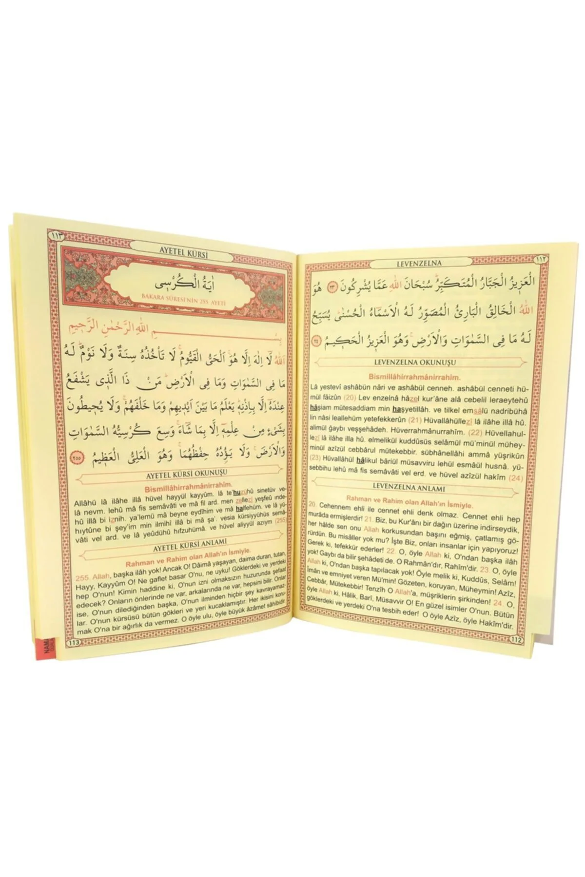 Pembe Renk Orta Boy 41 Yasini Şerif 160 Sayfa