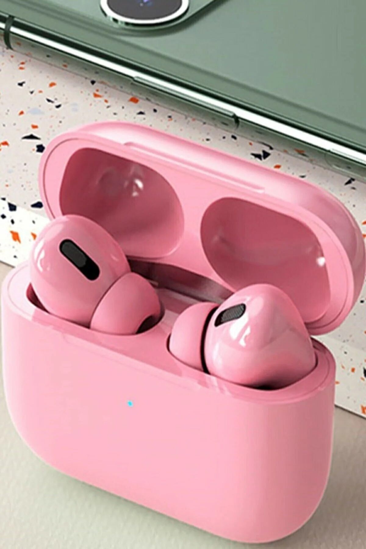 Pembe Renkli Kablosuz Kulak İçi Kulaklık, Bluetooth 5.0 Bağlantılı ve Dokunmatik Kontrol Özellikli Pembe Renkli Kablosuz Kulak İçi Kulaklık, Bluetooth 5.0 Bağlantılı ve Dokunmatik Kontrol Özellikli