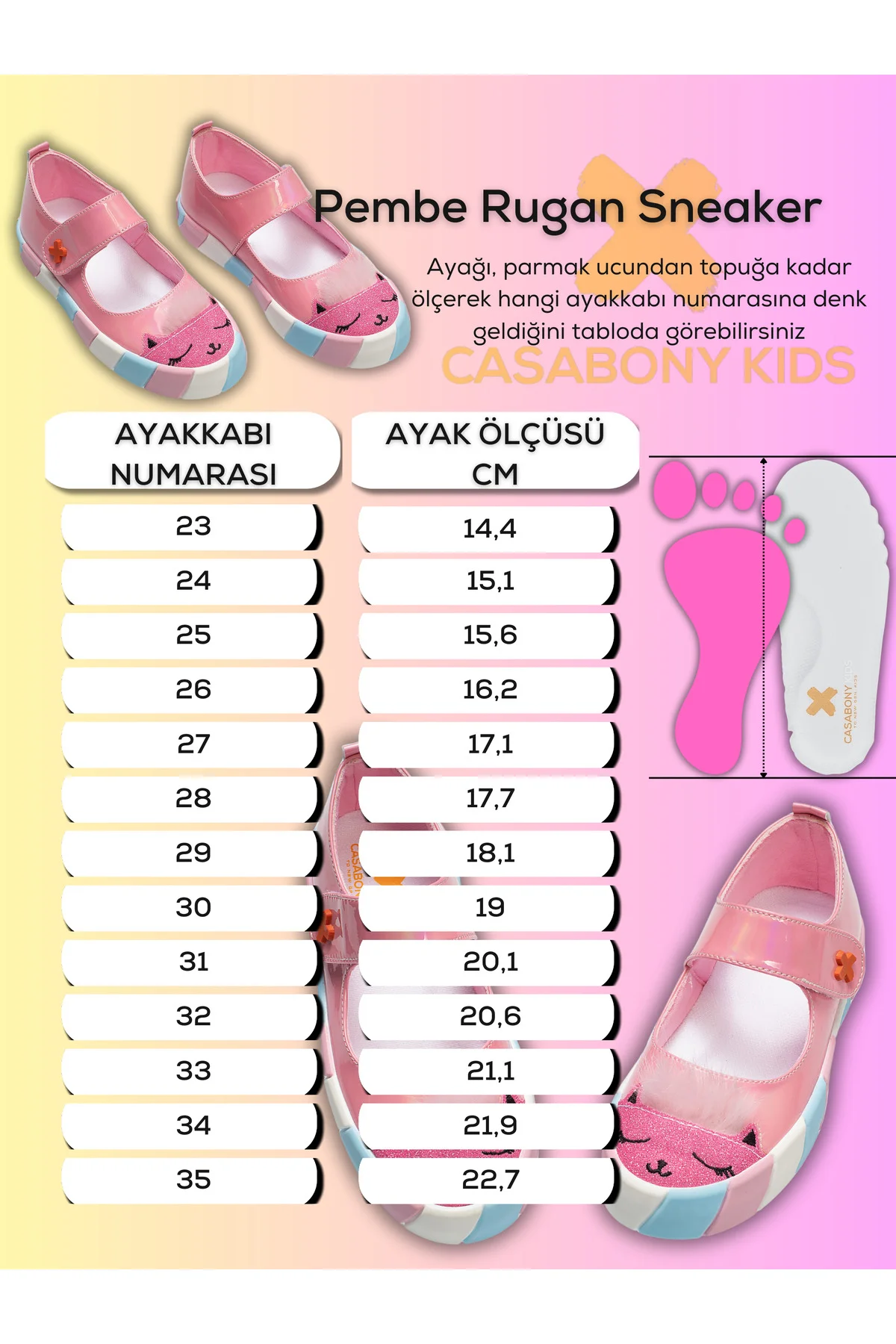 Pembe Rugan Simli 3d Kız Babet Sneakers