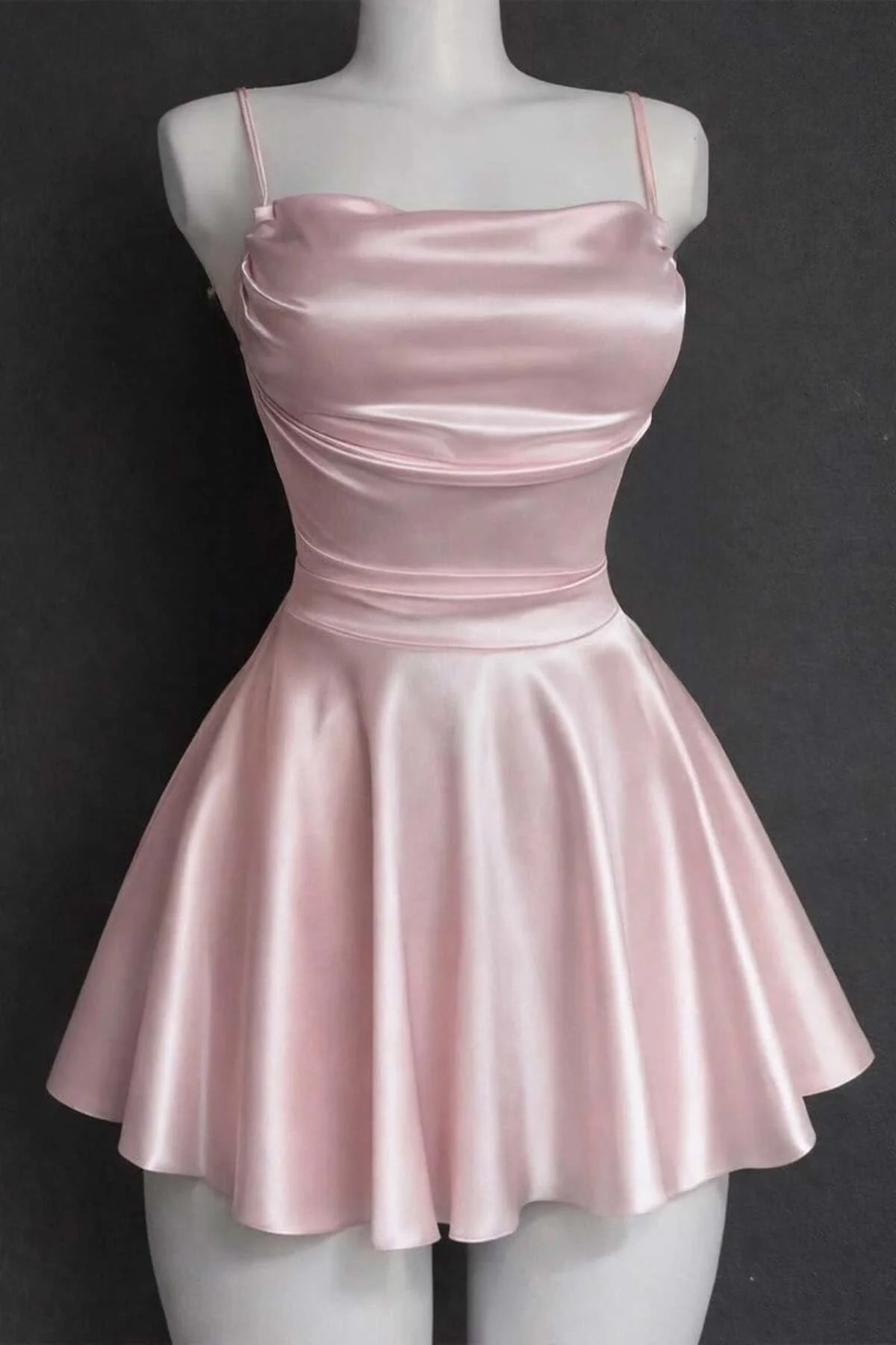 Pembe Saten Drape Detaylı İp Askılı Elbise Fiyatı, Yorumları ve Özellikleri