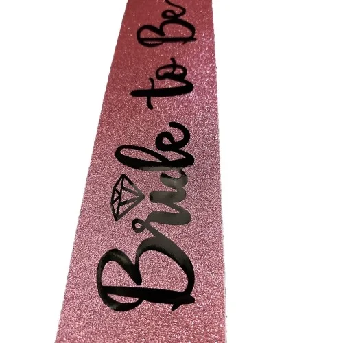 Pembe Siyah Alyanslı Bride To Be Kuşak Kemer Pembe Siyah Alyanslı Bride To Be Kuşak Kemer