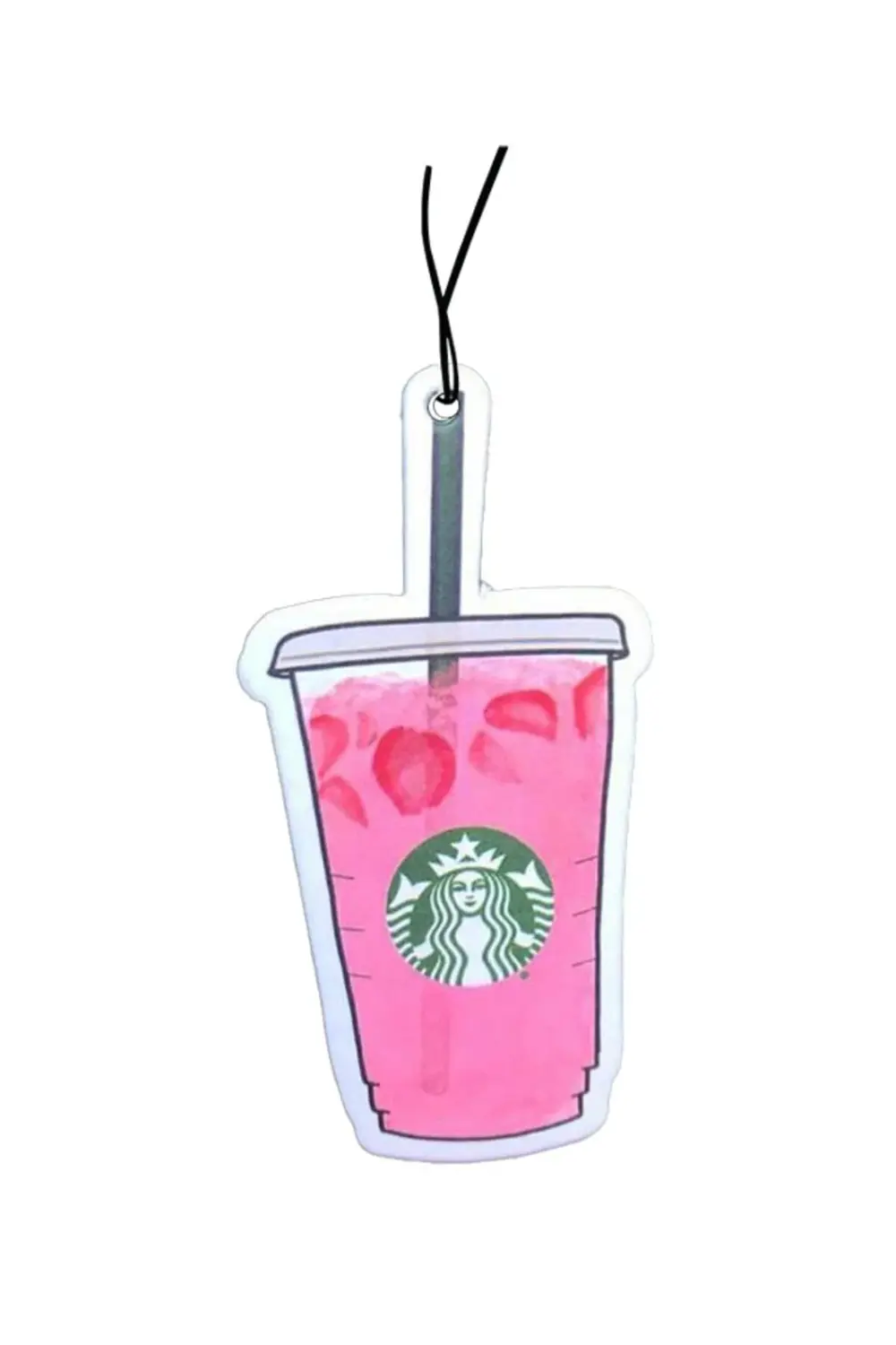 Pembe Starbucks Tasarımlı Oto Kokusu