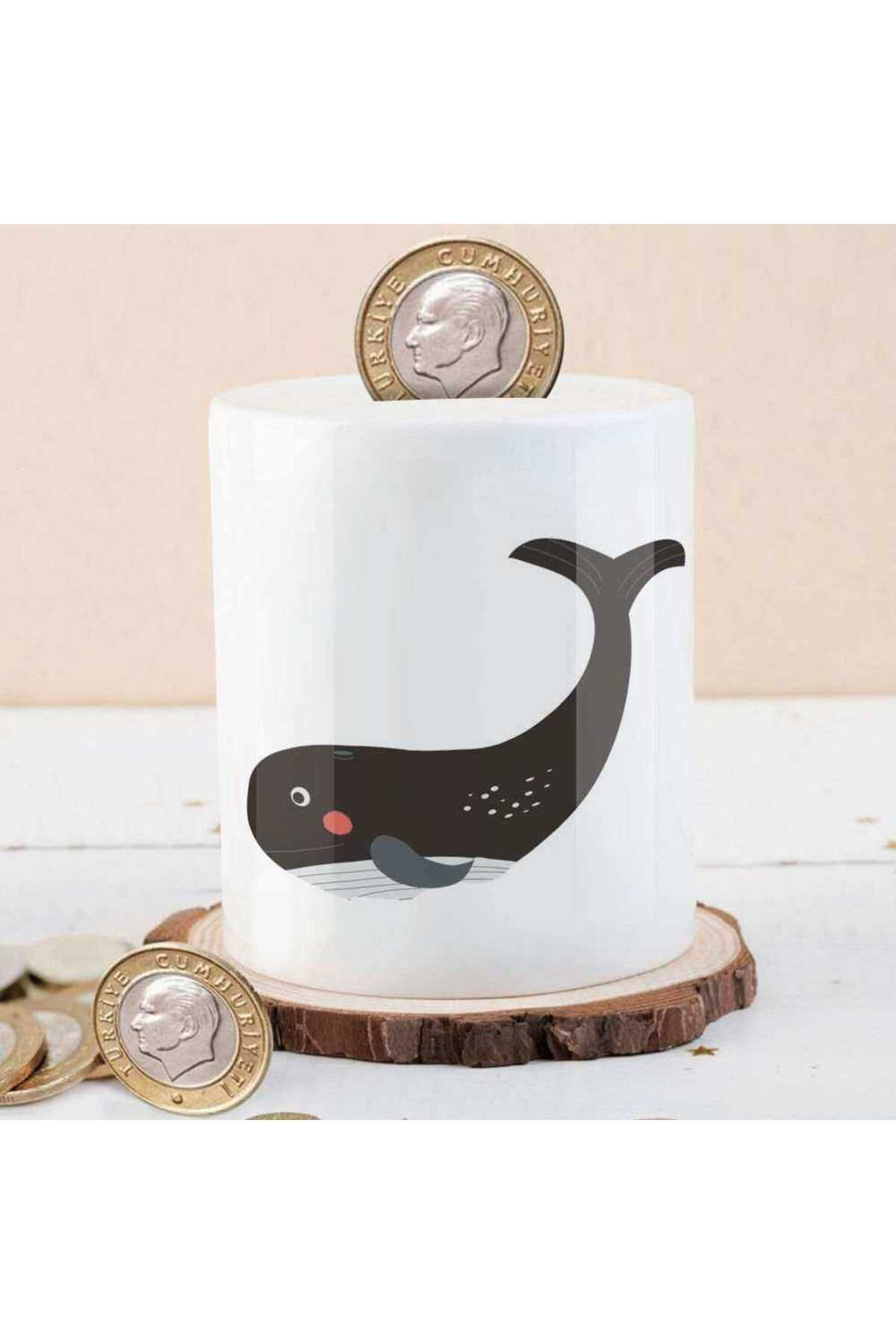 Cnpromosyon Pembe Yanakli Siyah Balina Para Birikim Kumbarasi-9770