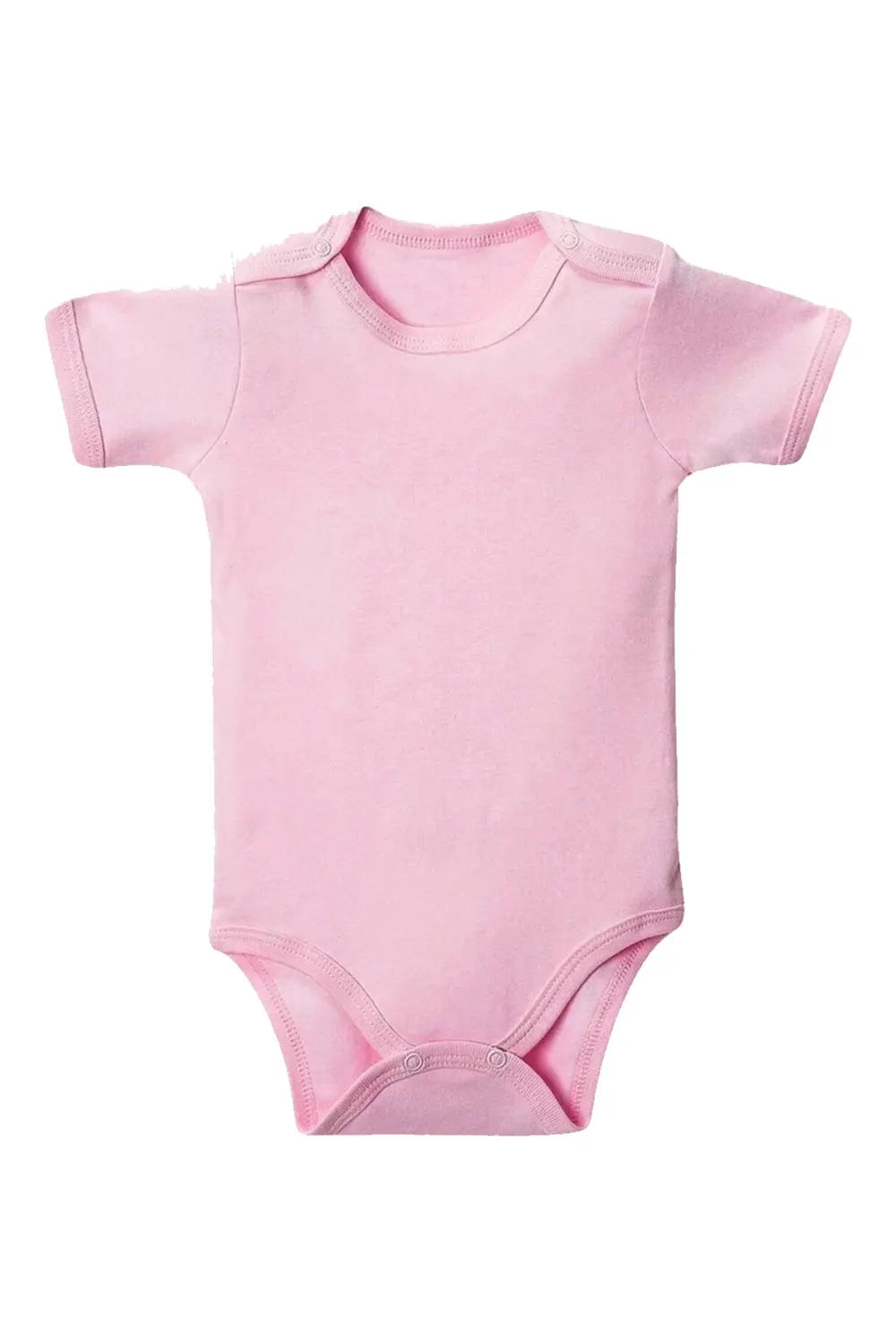 Pembe Yarım Kol Body Zıbın 2-7 YAŞ Çocuklar İçin (3 ADET) Alttan 
