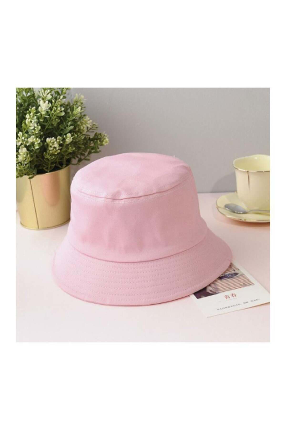 Pembe Yazlık Bucket Şapka