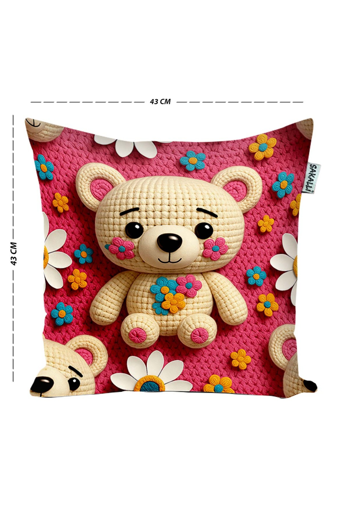 Pempe Sevimli Ayıcık Çocuk Odası Temalı Dijital Baskılı Dekoratif