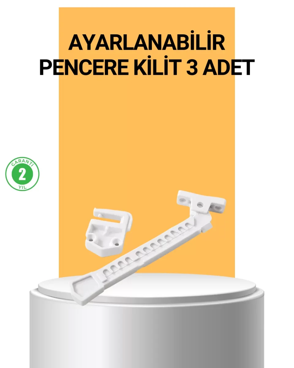 Pencere Cam Emniyet Kilidi Açılma Sınırlayıcı Set - Lisinya Pencere Cam Emniyet Kilidi Açılma Sınırlayıcı Set - Lisinya