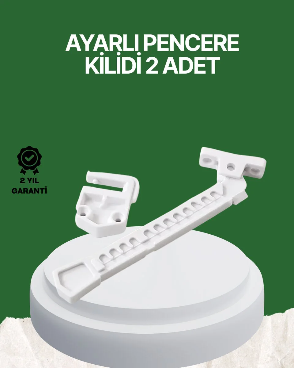 Pencere Emniyet Kilidi - Çocuk ve Evcil Hayvanlar İçin 2'li Güvenlik Paketi