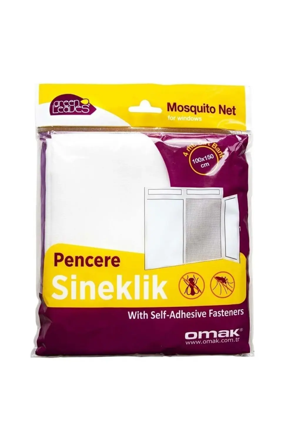 Pencere Sinekliği Tak Çıkar Tül Kesilebilir Cırt Bantlı 100x150 C