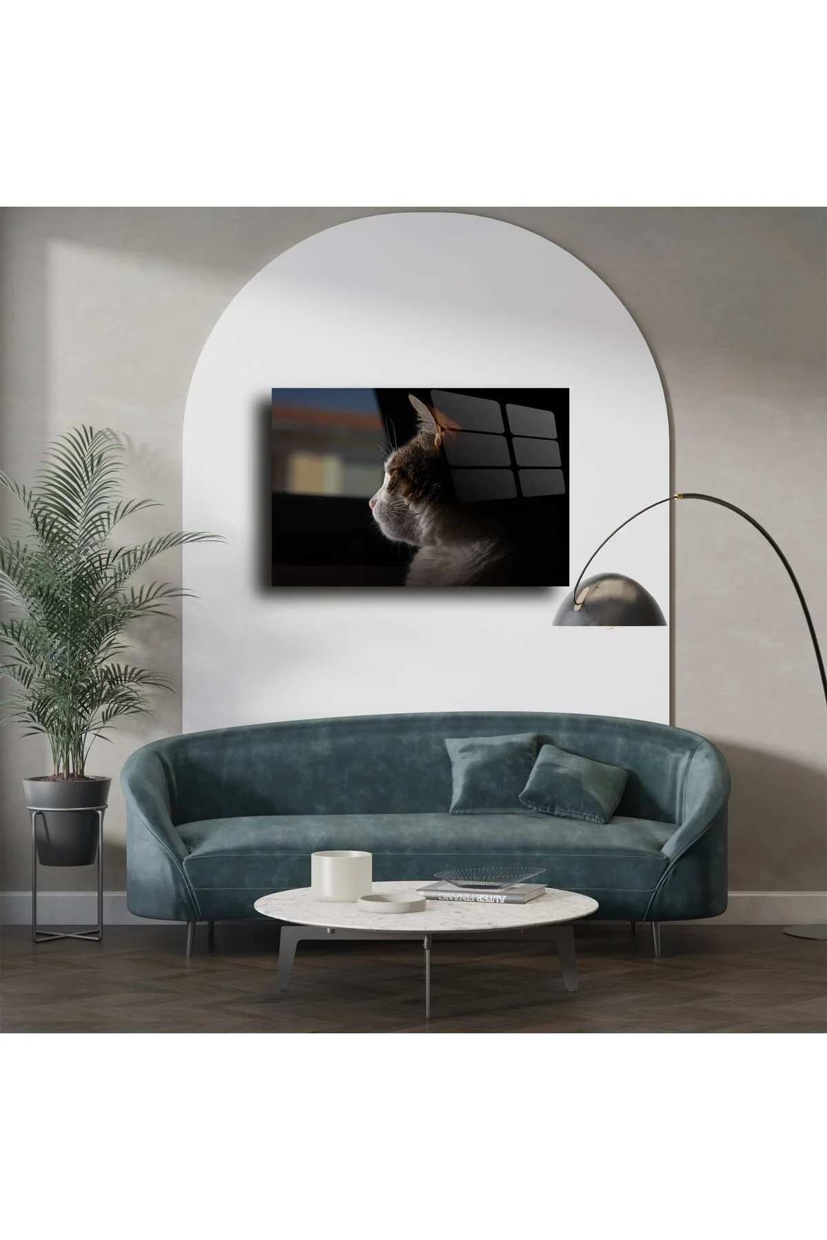 Pencereden Bakan Kedi Cam Tablo Pencereden Bakan Kedi Cam Tablo