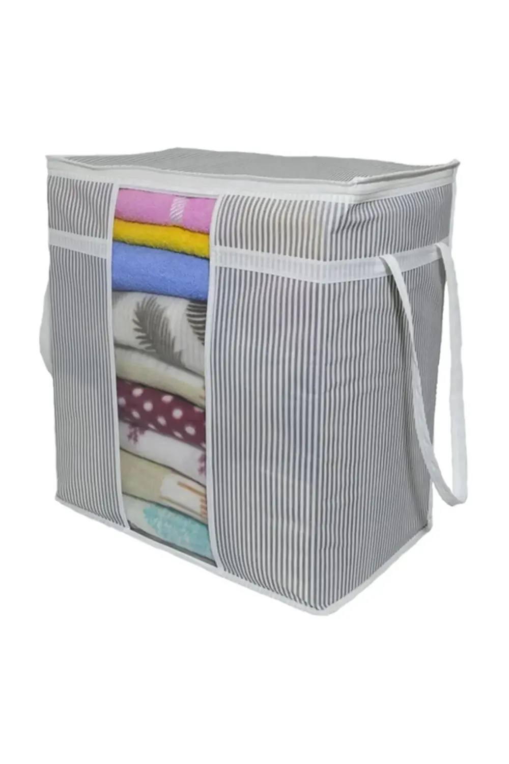 Pazar Kapısı Pencereli Saklama Çantası Hurç 30*45*50Cm