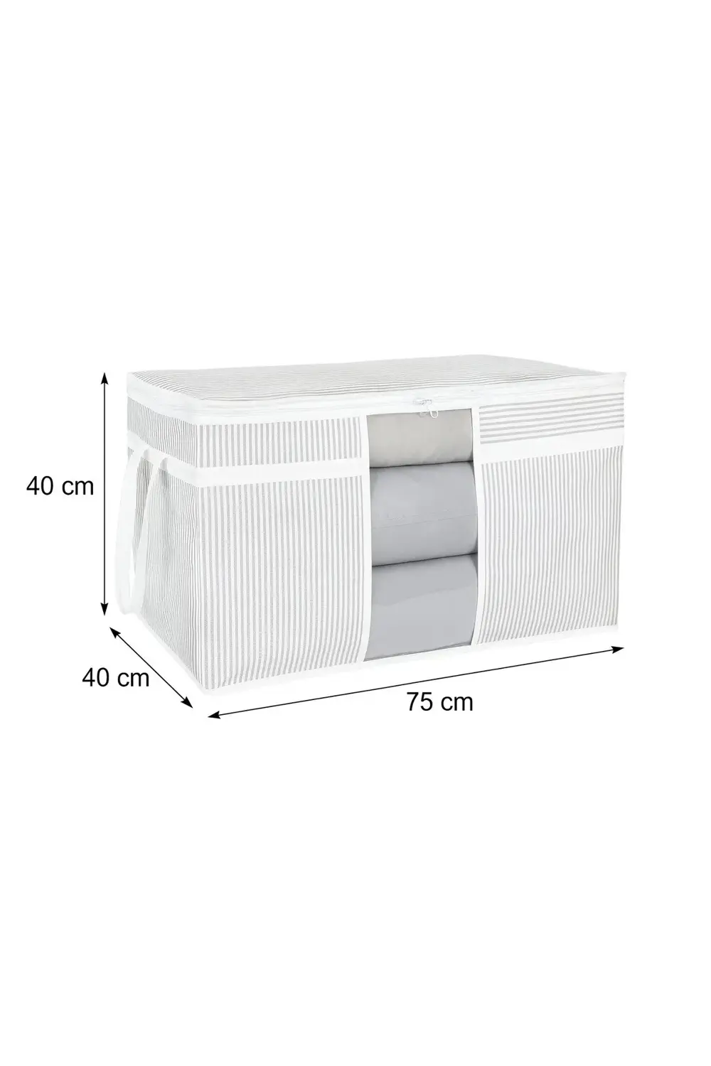 Pazar Kapısı Pencereli Yastık Yorgan Hurcu 75 X 40 X 40 Cm