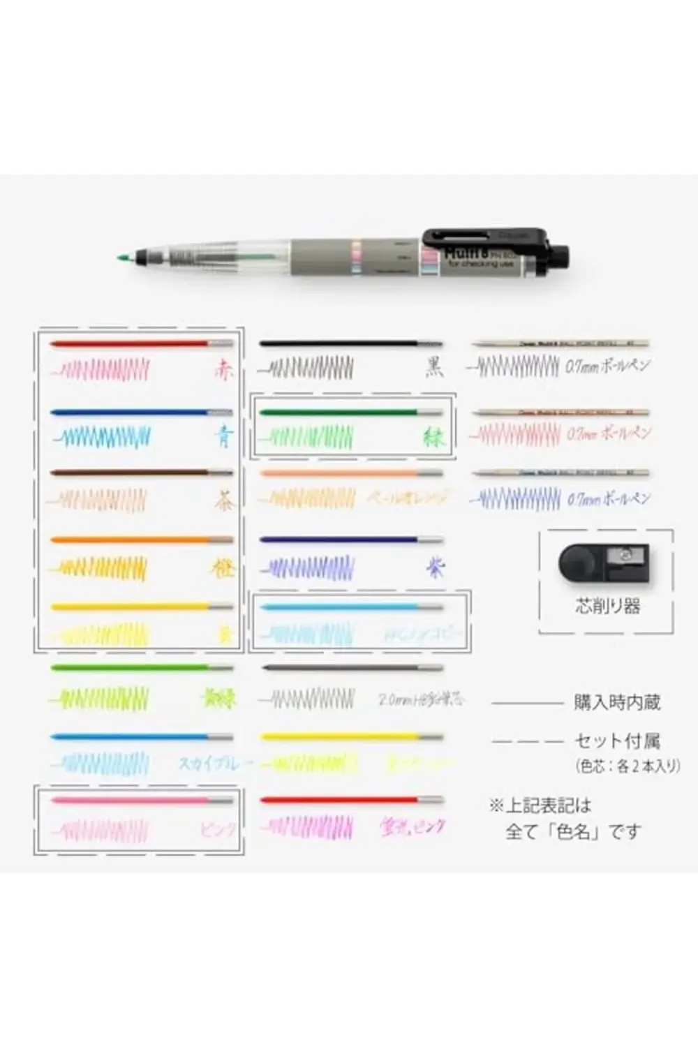 Pencil Lead Holder and Lead set, çok aşamalı 8 set (PH802ST) by 3