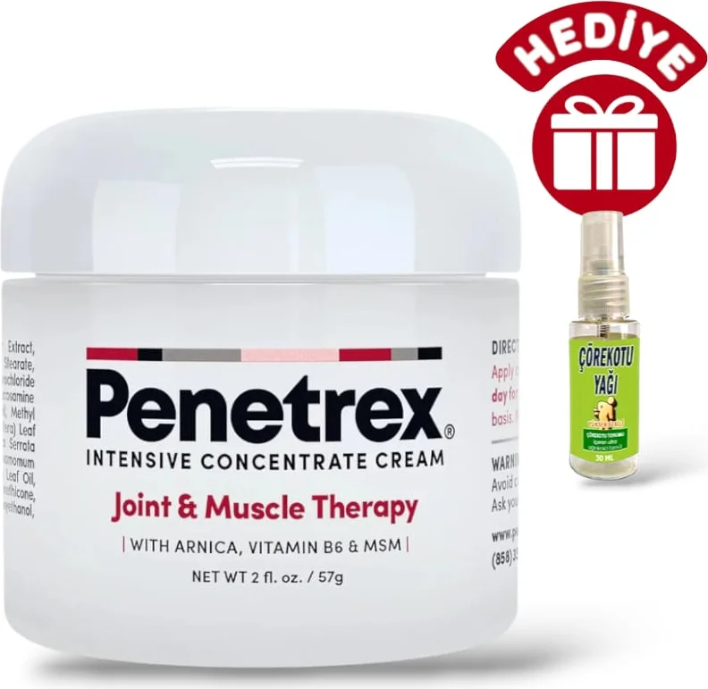 Penetrex Masaj Kremi – Vücut Ağrı Yönetimi İçin Etkili Bakım + 30 ml Çörek Otu Yağı Hediyesi Fiyatı, Yorumları ve Özellikleri