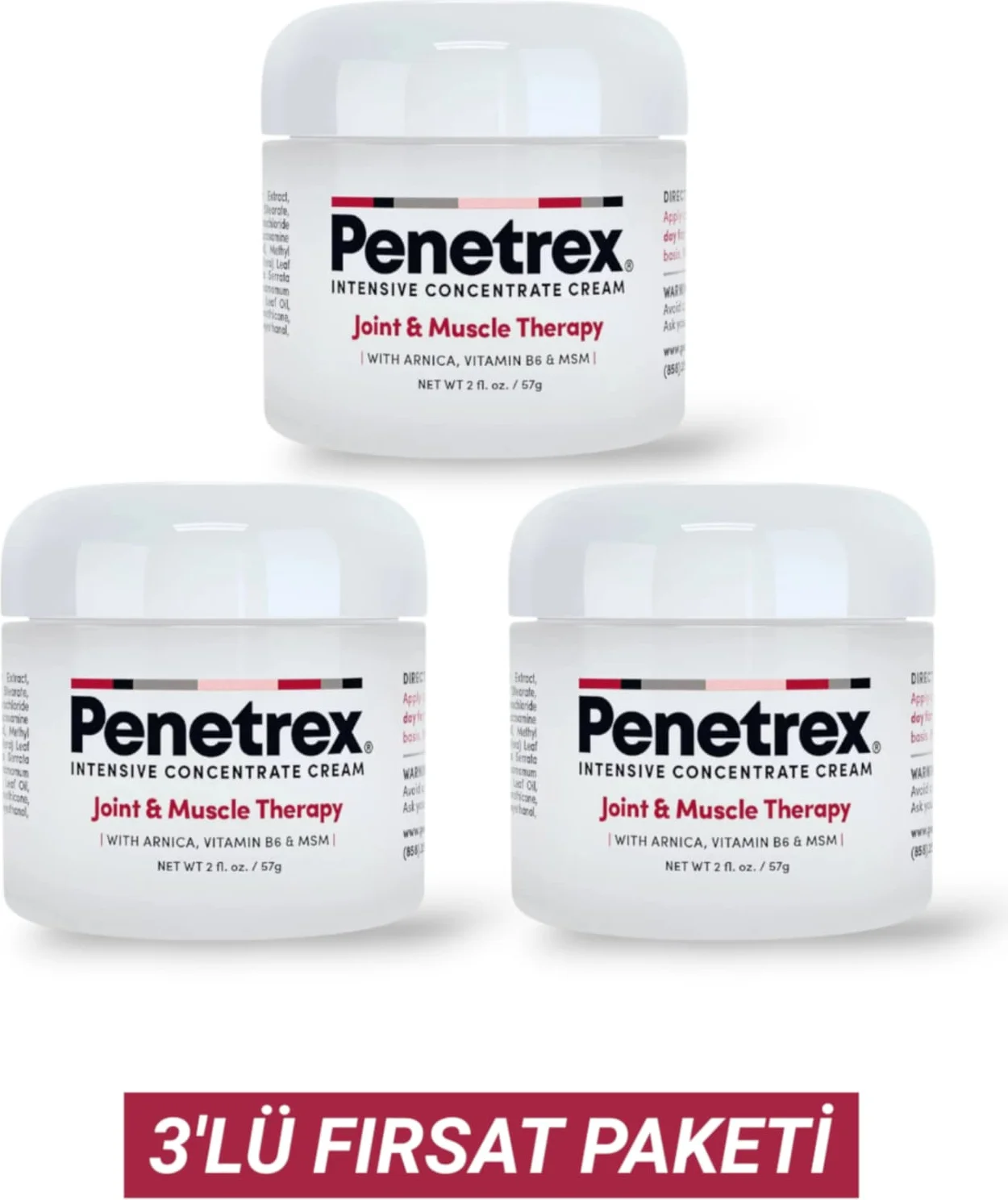 Penetrex Vücut Kremi 3 Adet – Cildi Besleyen ve Nemlendiren Bakım Kremi