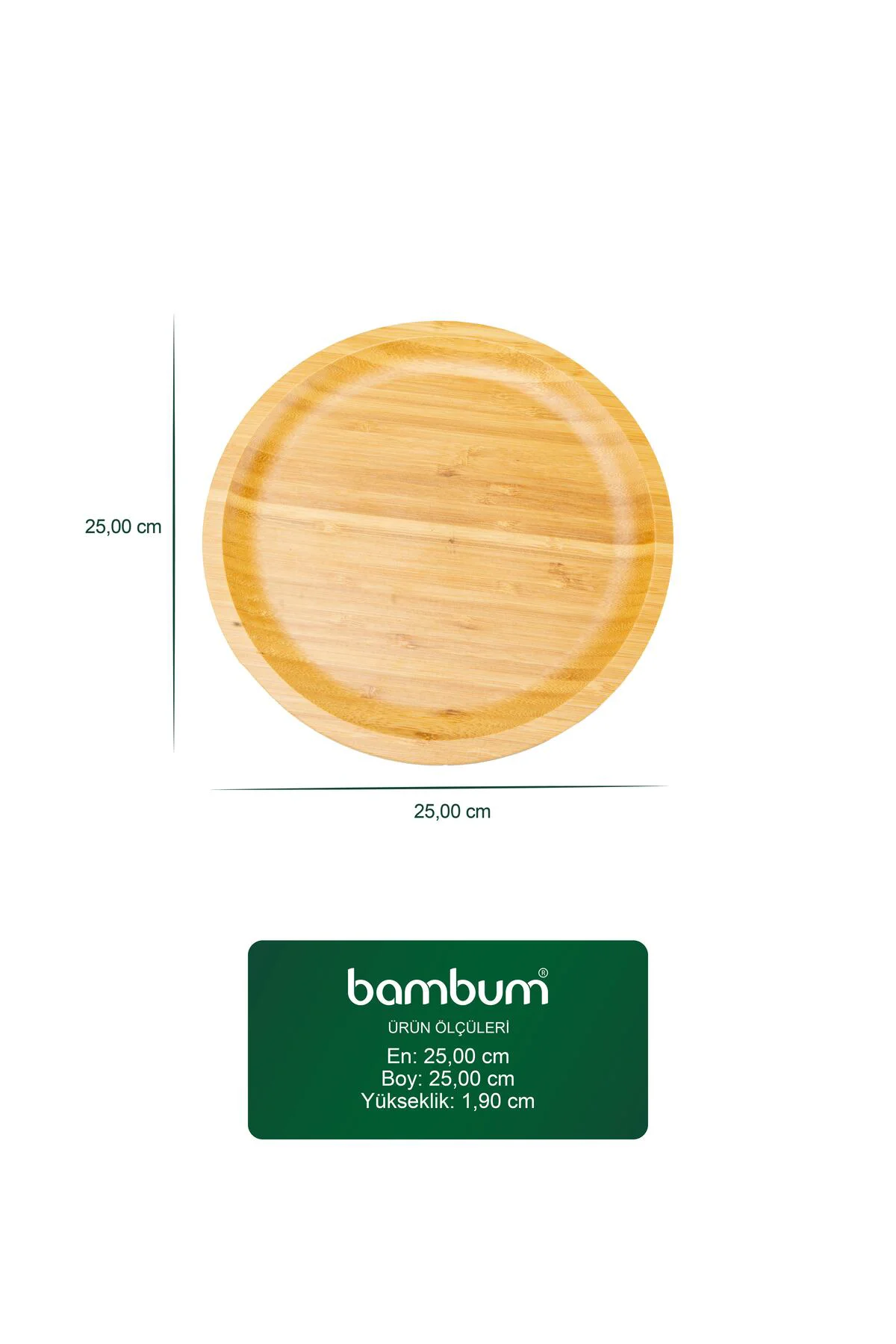 Penne Yuvarlak Tabak 25 Cm