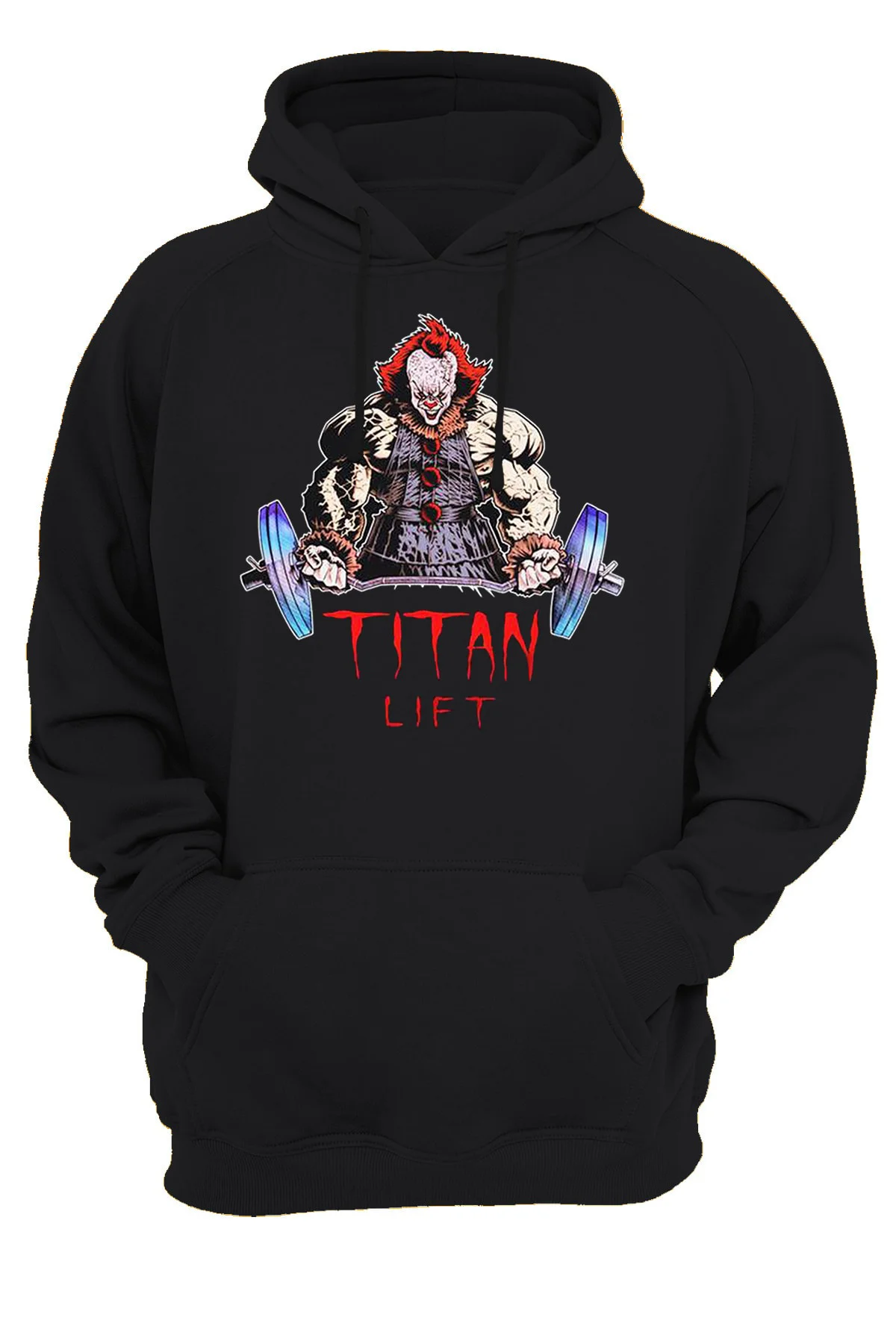Penny Wise Titan Lift Gym Baskılı Fermuarsız Kapüşonlu Sweatshirt Hoodie