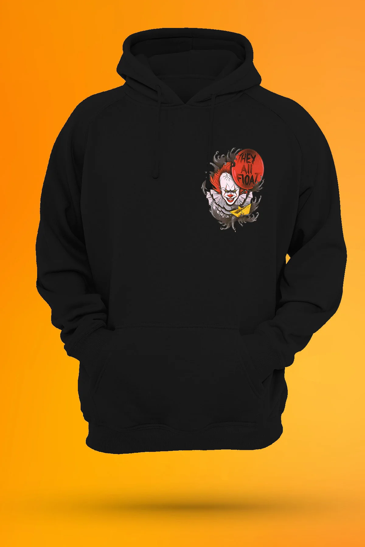 Penny Wise You'll Float Baskılı Fermuarsız Kapüşonlu Sweatshirt