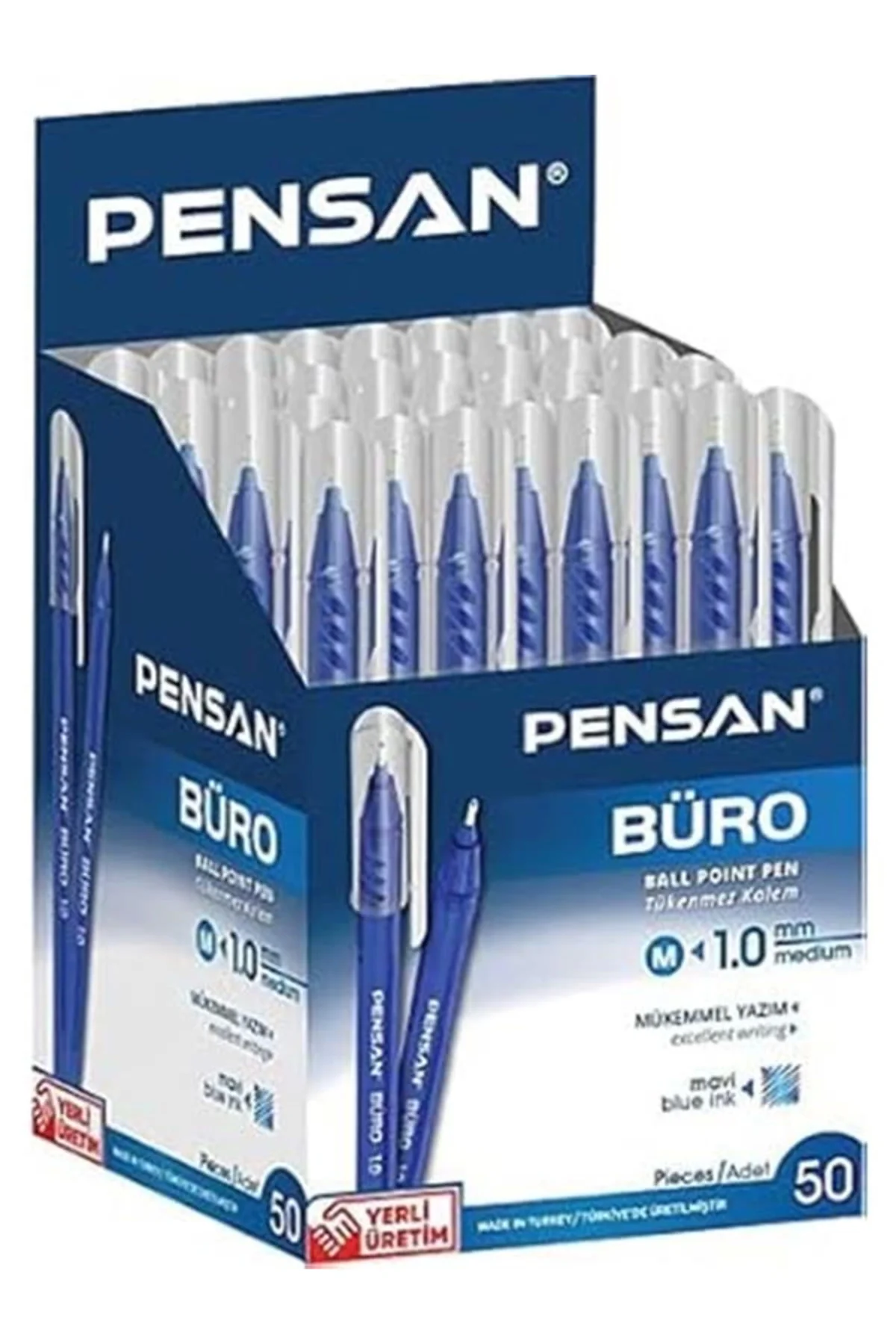Pensan Büro Mavi Tükenmez Kalem 50 Li Paket