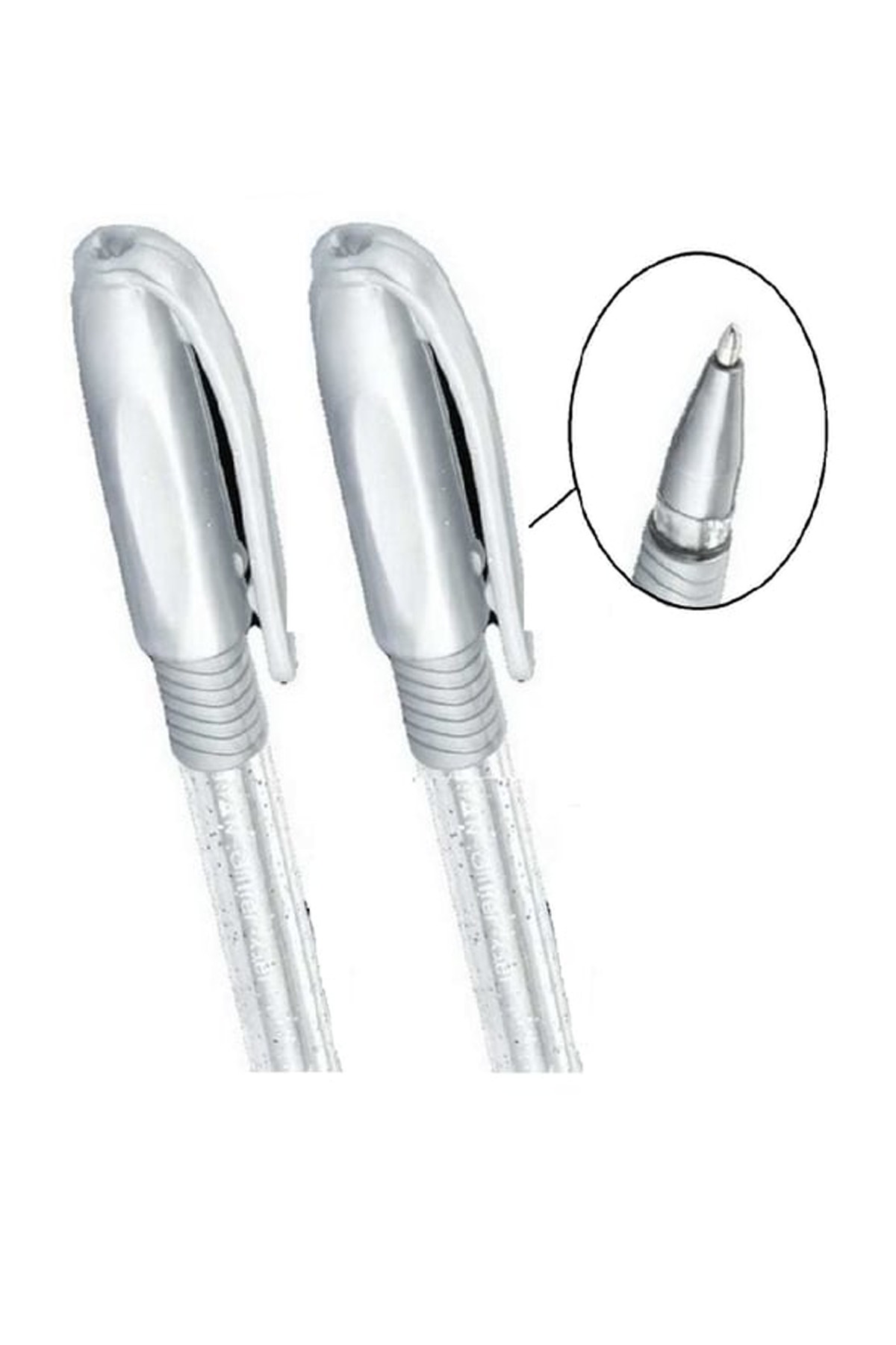 Just Cheap Store Pensan Glitter Simli Jel Kalem 1 Mm Gümüş 12'Li