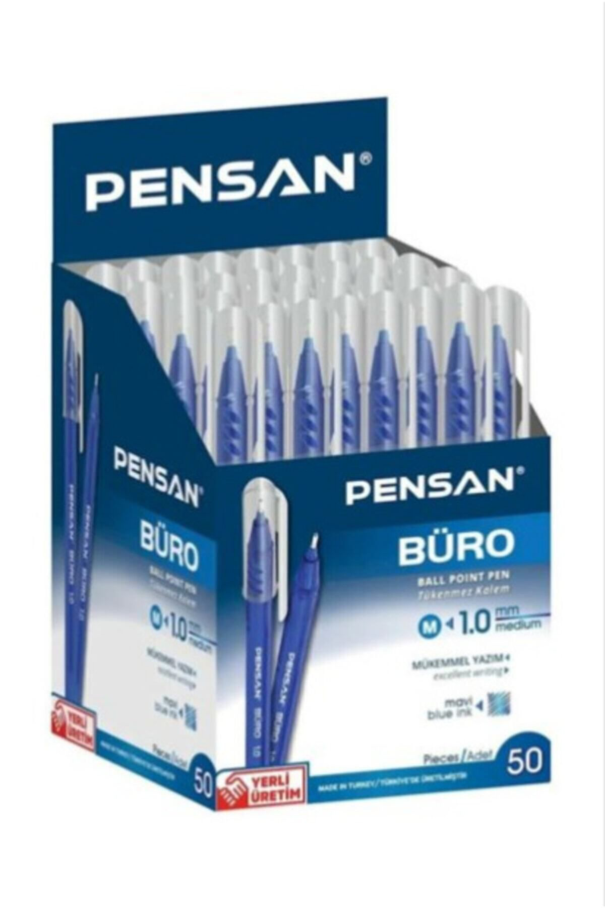 Pensan  Tükenmez Kalem 2270 Büro Tipi 1 Mm Mavi