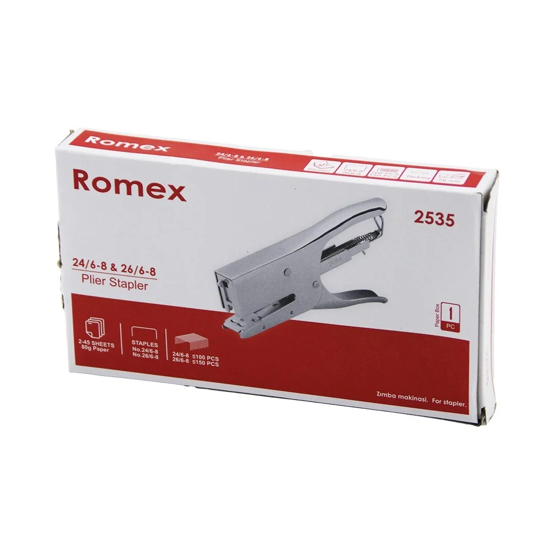 Pense Model Çelik Zımba Makinesi 24 /6-8 - 26 /6-8  56mm 100-150pcs Tel Hazne 2-45 Sayfa= 80gr Bx40 Fiyatı, Yorumları ve Özellikleri